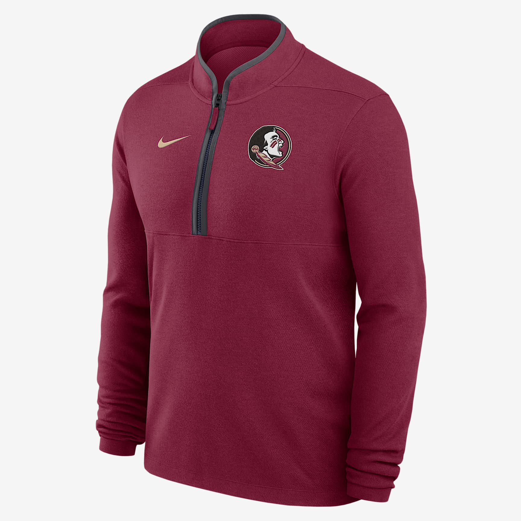 Florida State Seminoles Victory Men's Nike Dri-FIT College 1/2-Zip Long-Sleeve Top