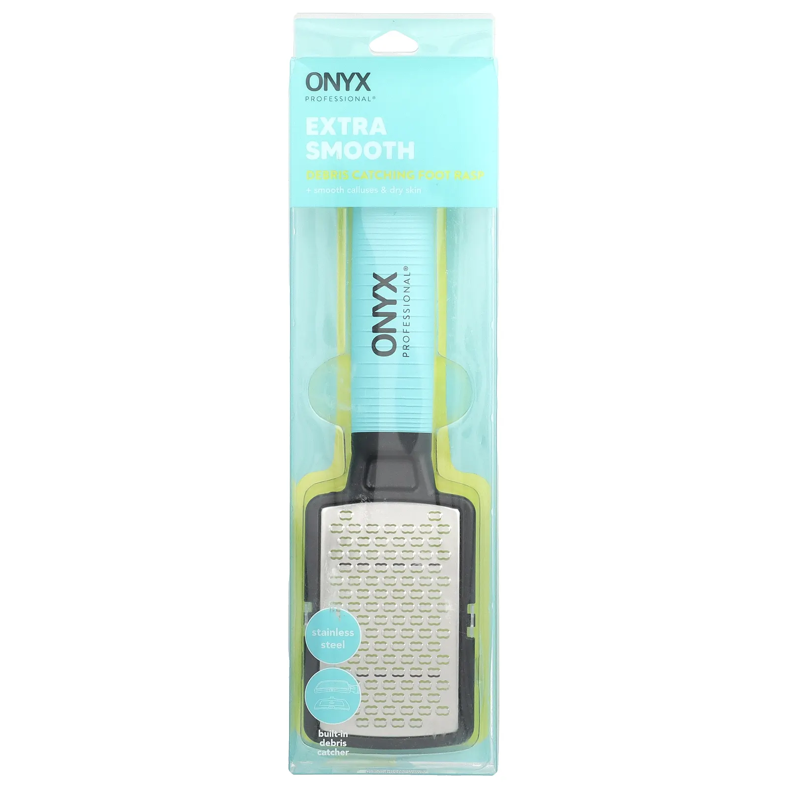 Onyx Professional, Очень гладкий рашпиль для ног, собирающий мусор, 1 шт.