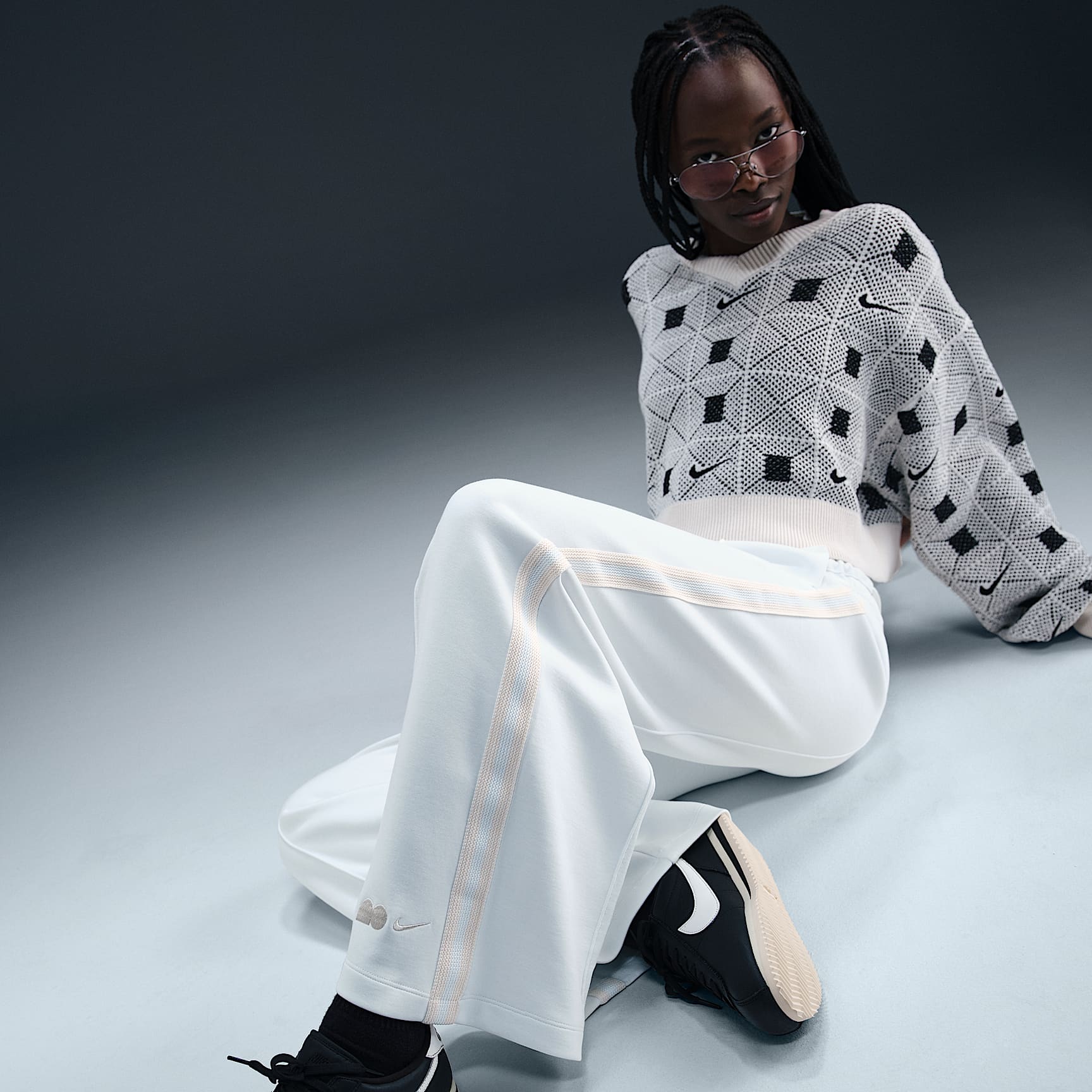 Naomi Osaka Women's High-Waisted Loose Knit Pants