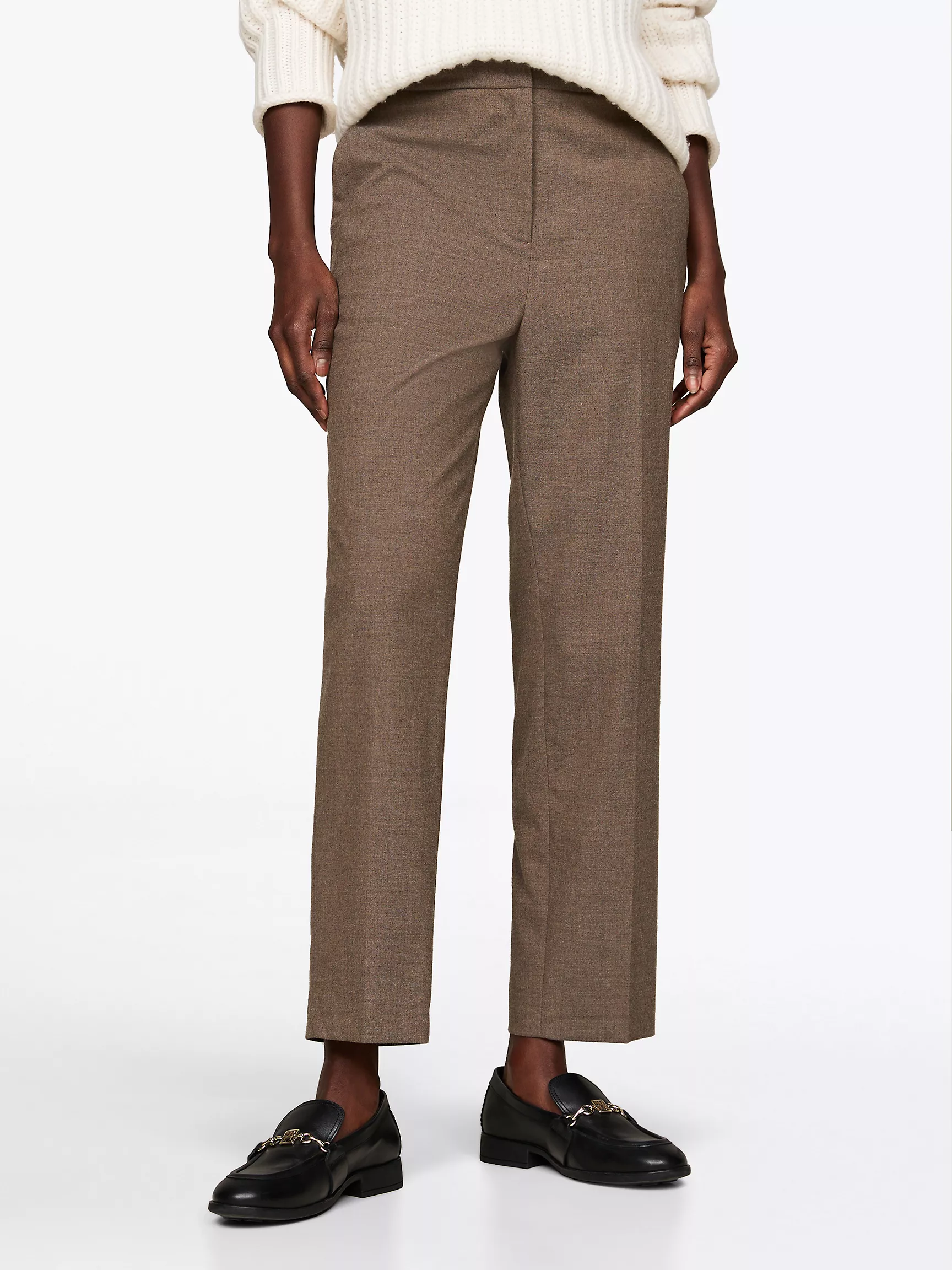 Женские брюки Tommy Hilfiger, Фланелевые брюки приталенного кроя прямого силуэта