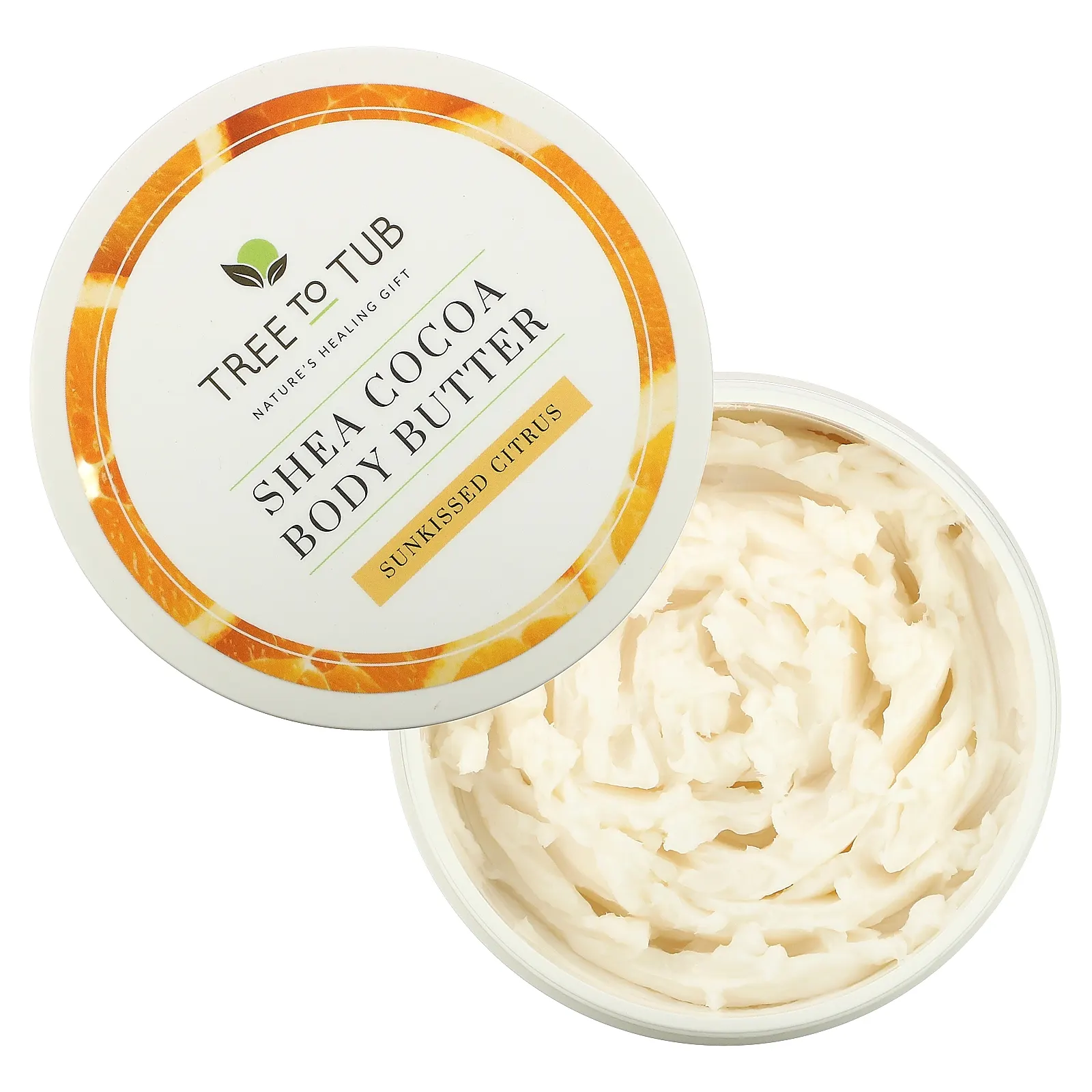Tree To Tub, увлажняющее крем-масло для тела с маслом ши, нежирное, для увлажнения сухой и чувствительной кожи, цитрус, 200 мл (6,7 жидк. унции)