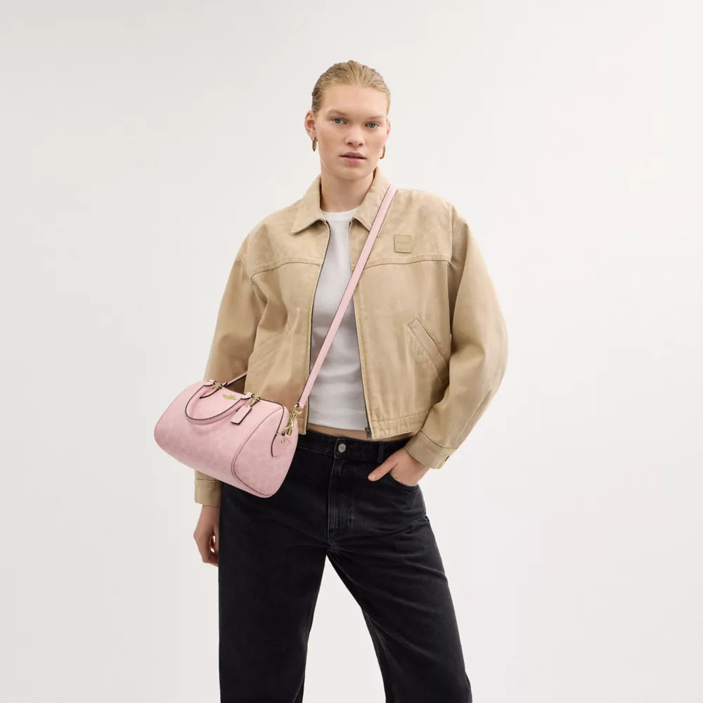 Сумка COACH Rowan Satchel Bag In Signature Canvas