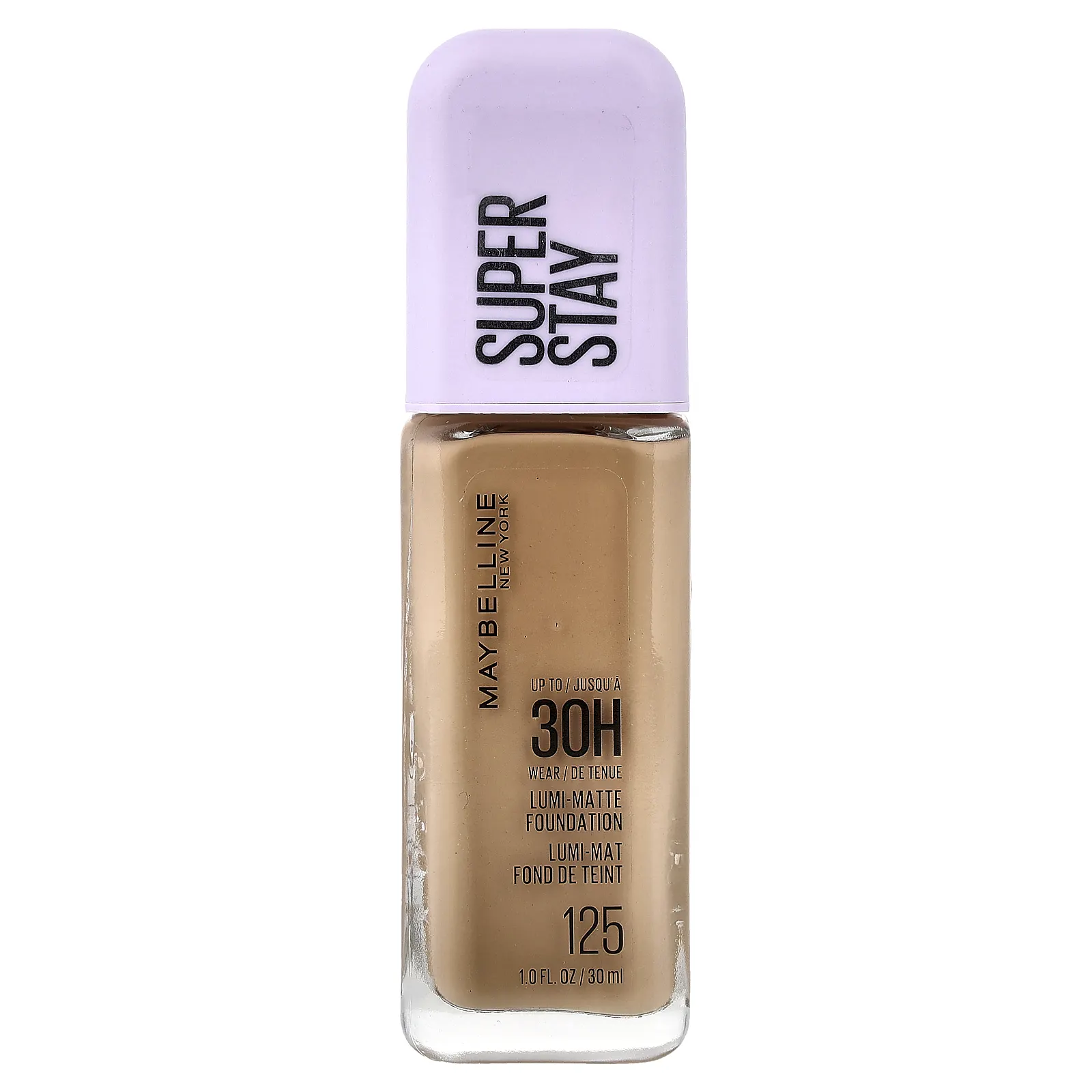 Maybelline, Super Stay, тональный крем для сияния, 125, 30 мл (1 жидк. унция)