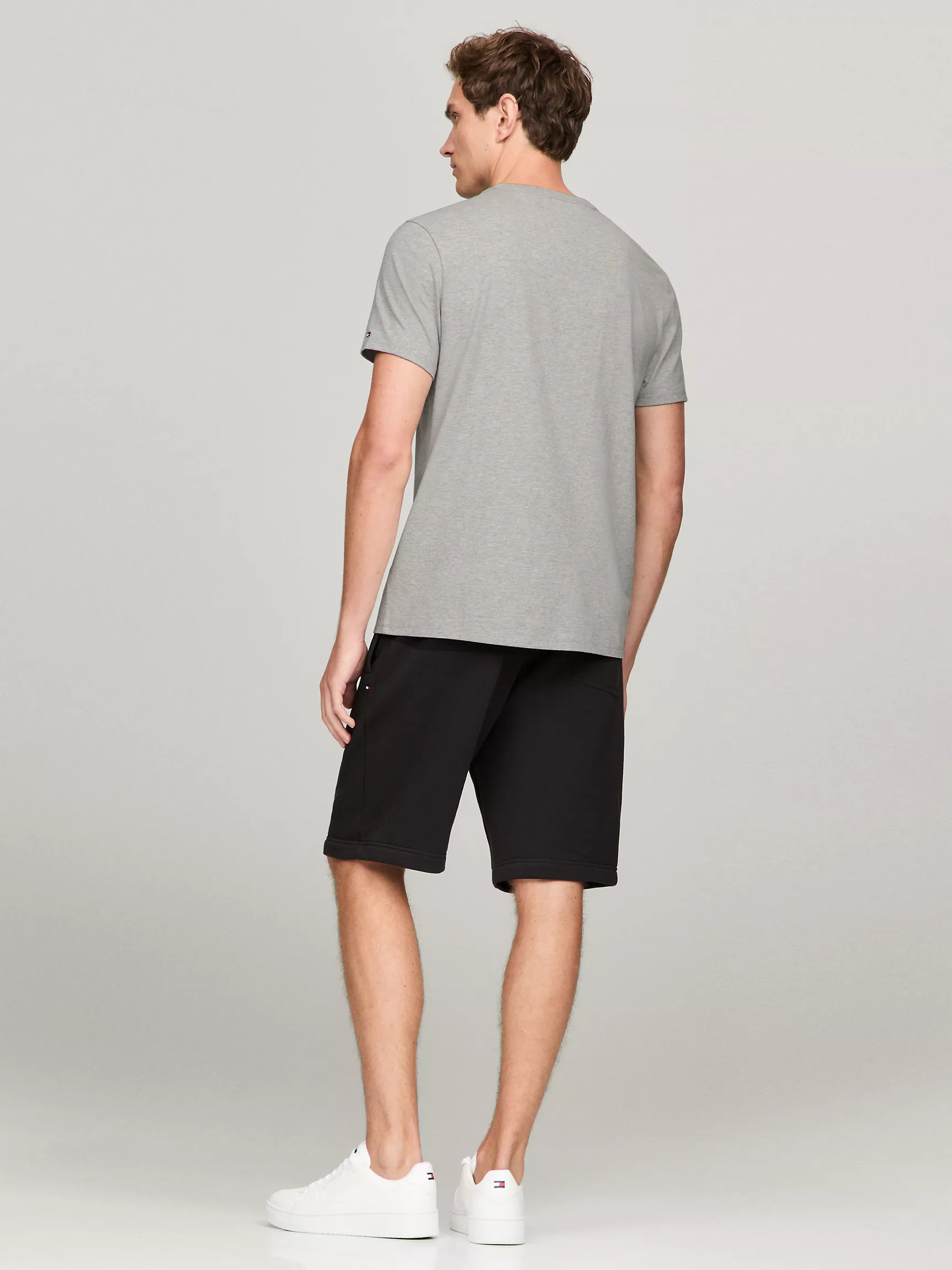 Мужская футболка Tommy Hilfiger, Приталенная футболка с вышитым логотипом Tommy