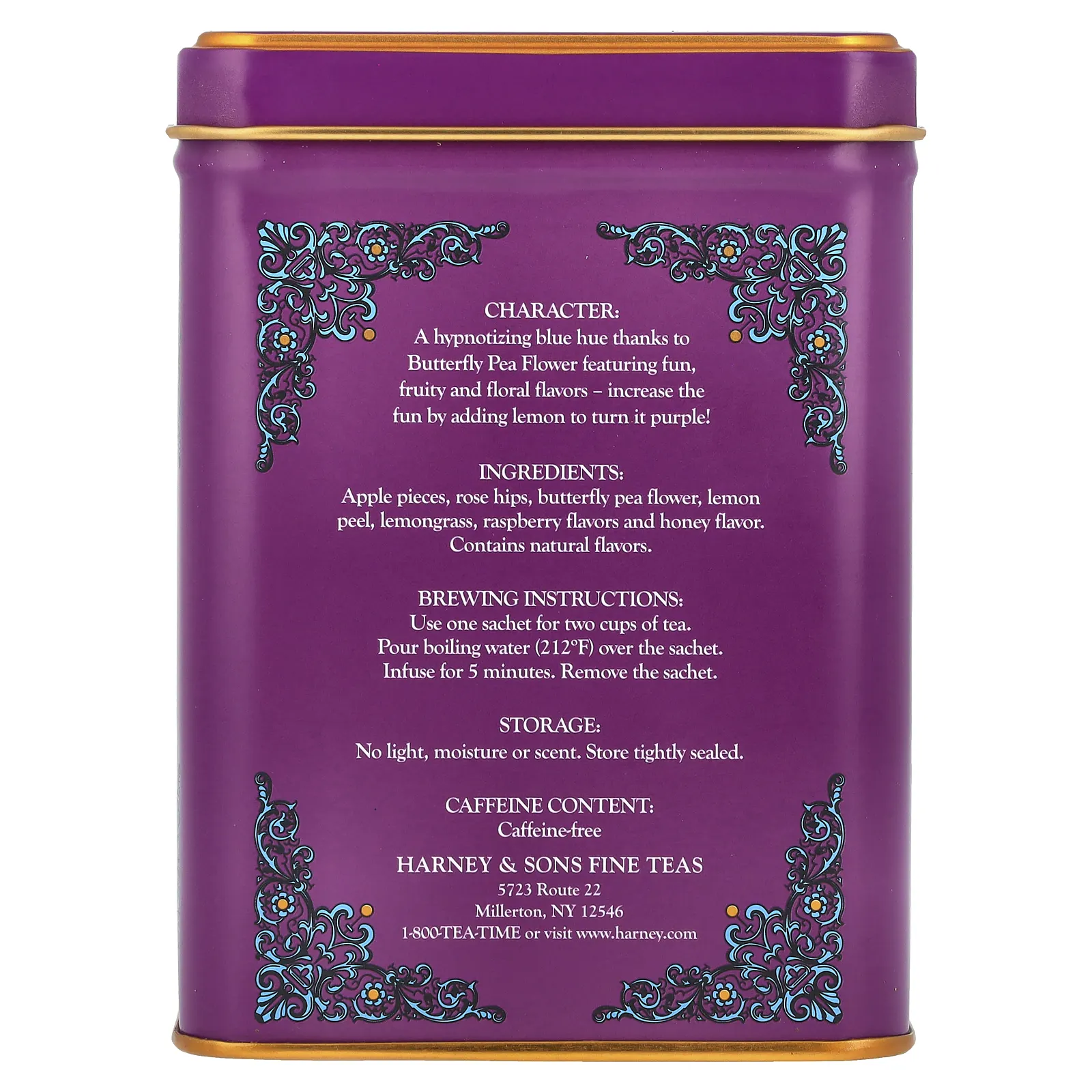 Harney & Sons, HT Tea Blends, Indigo Punch, 20 пакетиков, 40 г (1,4 унции)