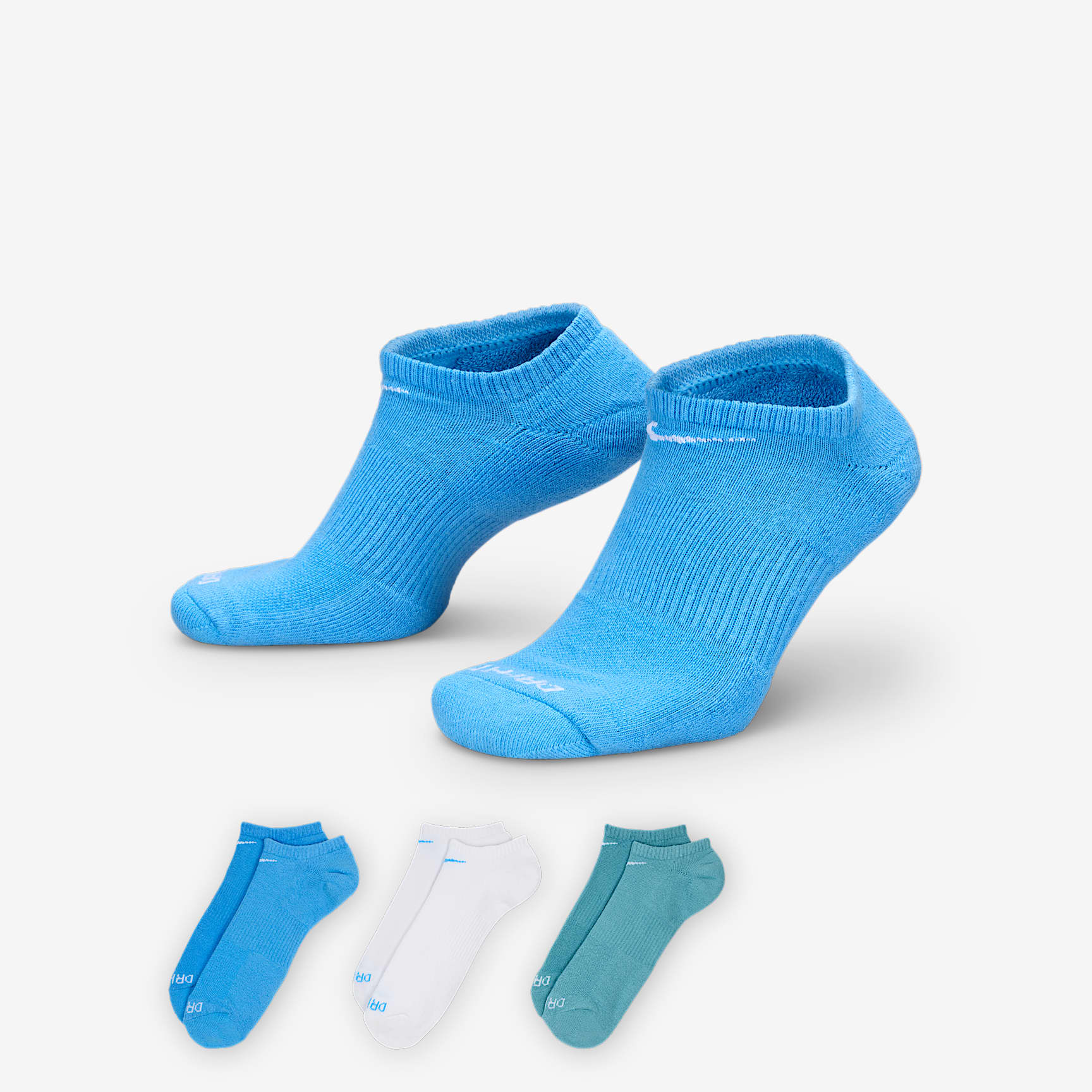 Nike Everyday Plus Cushion Training No-Show Socks (3 Pairs)