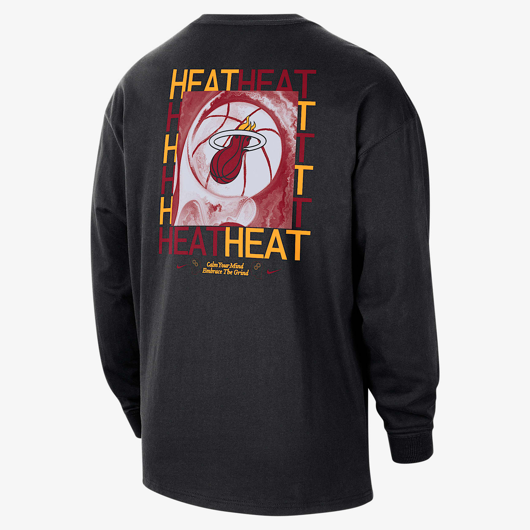Miami Heat Courtside Men's Nike NBA Max90 Long-Sleeve T-Shirt