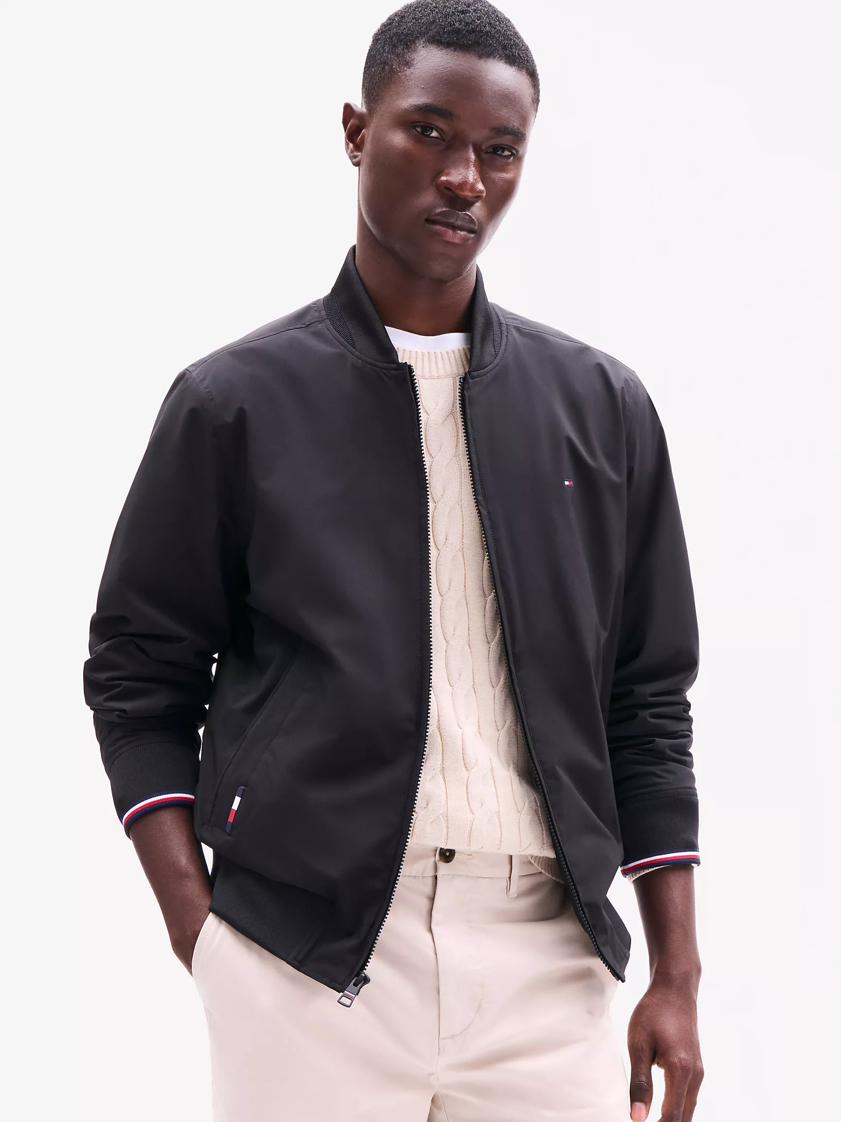 Мужская куртка Tommy Hilfiger, Легкий водоотталкивающий бомбер