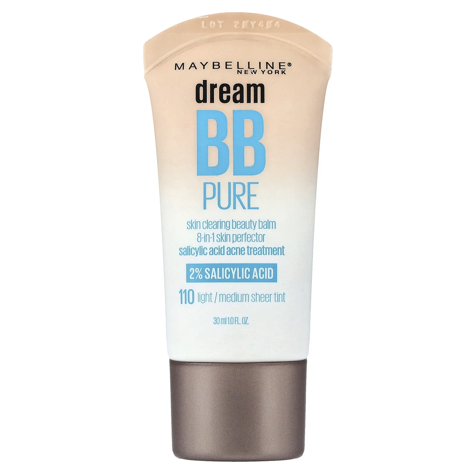 Maybelline, Dream BB Pure, очищающий бальзам для кожи, 110 светлый/средний тканевый оттенок, 30 мл (1 жидк. унция)