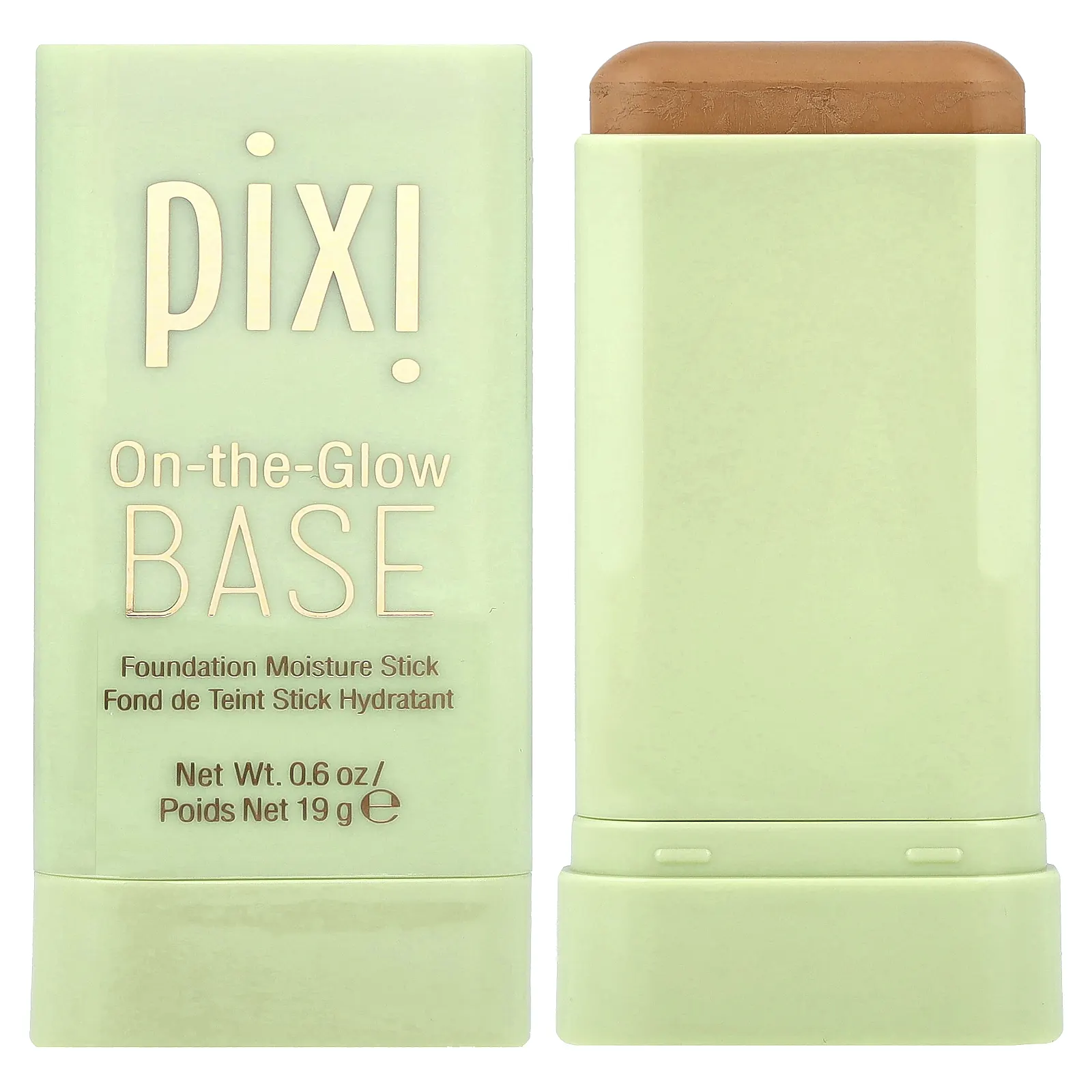 Pixi Beauty, On-The-Glow Base, увлажняющий стик для основы, карамель, 19 г (0,6 унции)