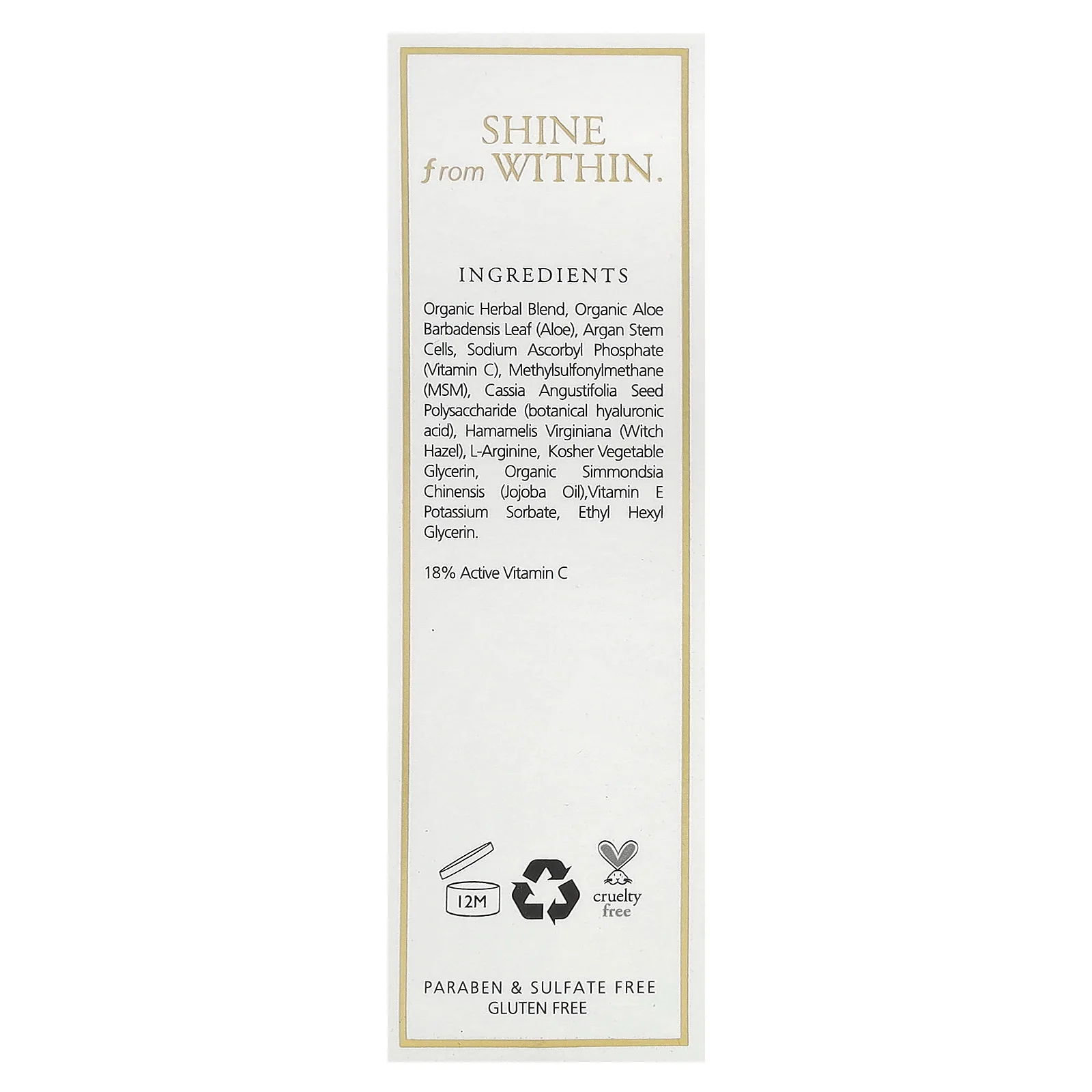 Jeffrey James Botanicals, The Light, антивозрастная сыворотка с витамином C, 29 мл (1 жидк. унция)