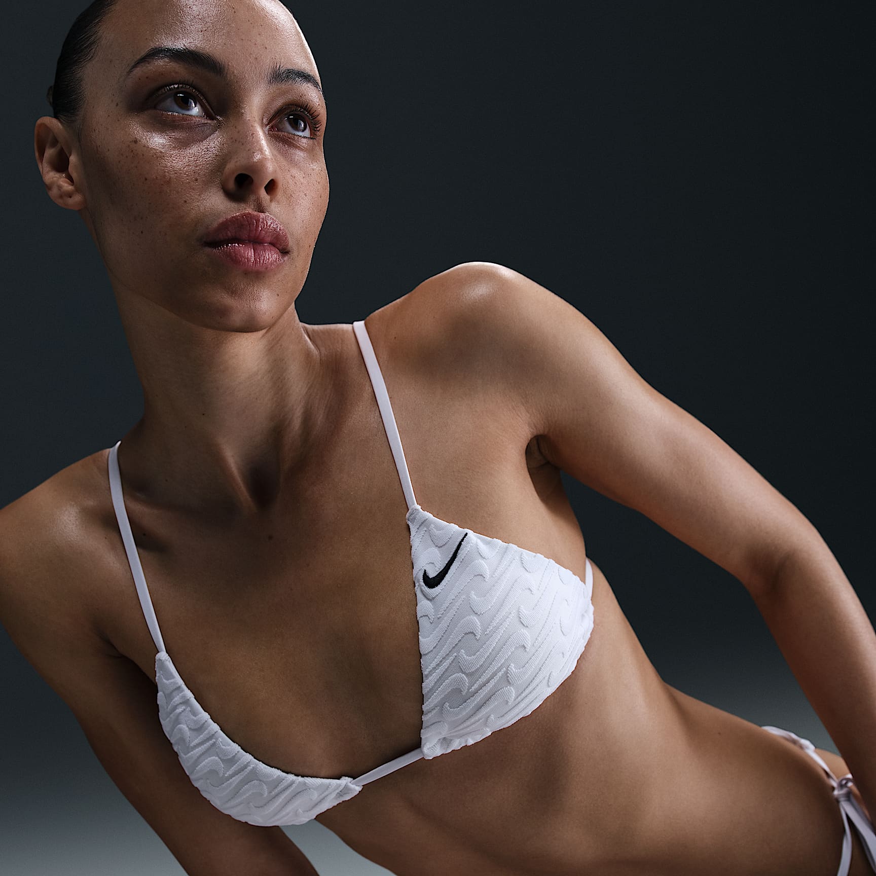 Nike Swim Swoosh Link Women's Terry Triangle Bikini Top