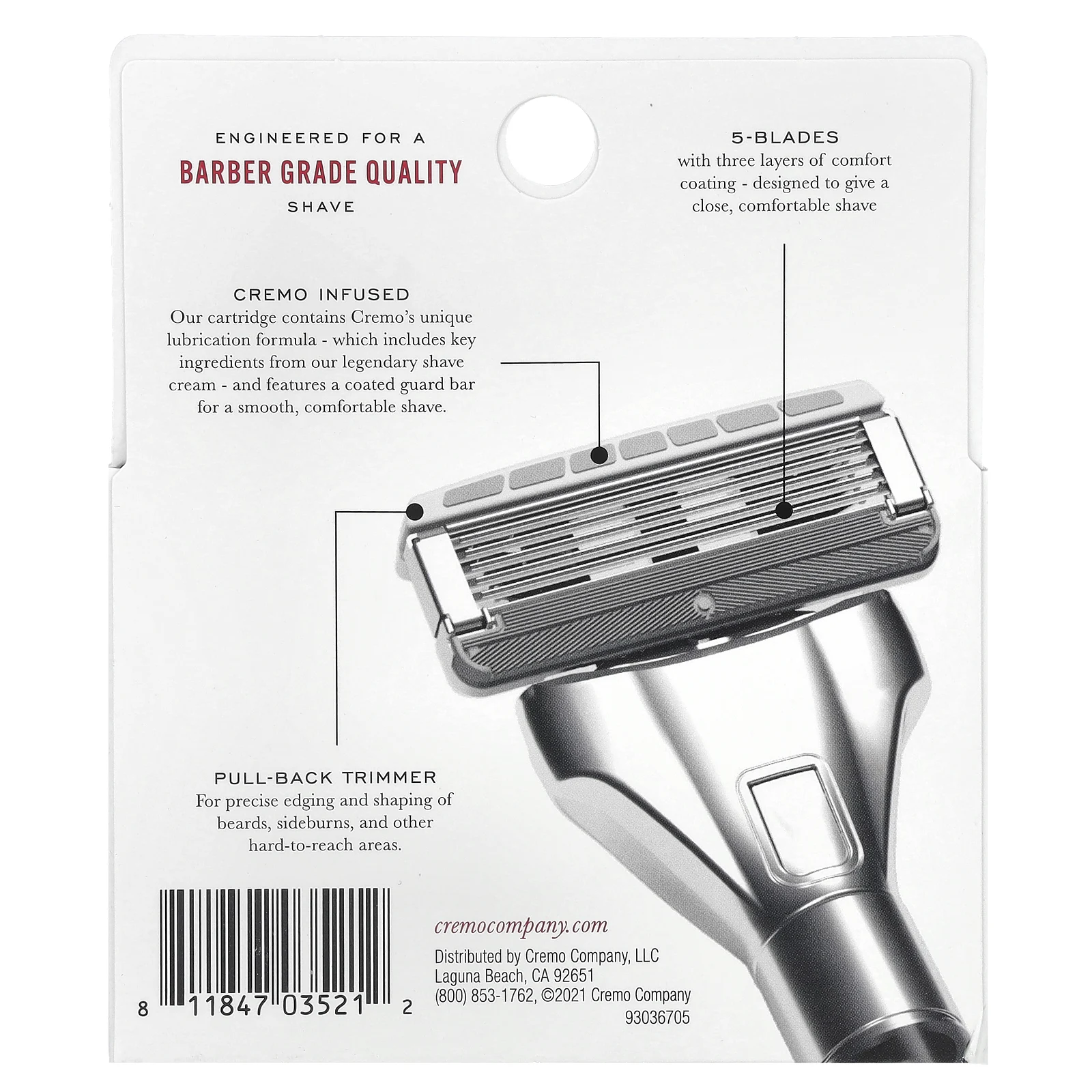 Cremo, Razor, 4 шт.