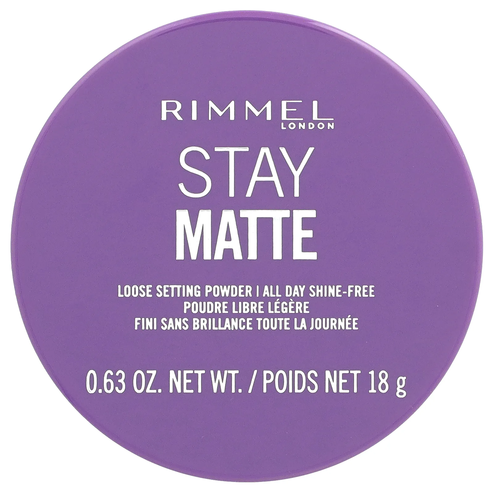 Rimmel London, Stay Matte, Loose Setting Powder, 001 Transparent, 0.63 oz (18 g)