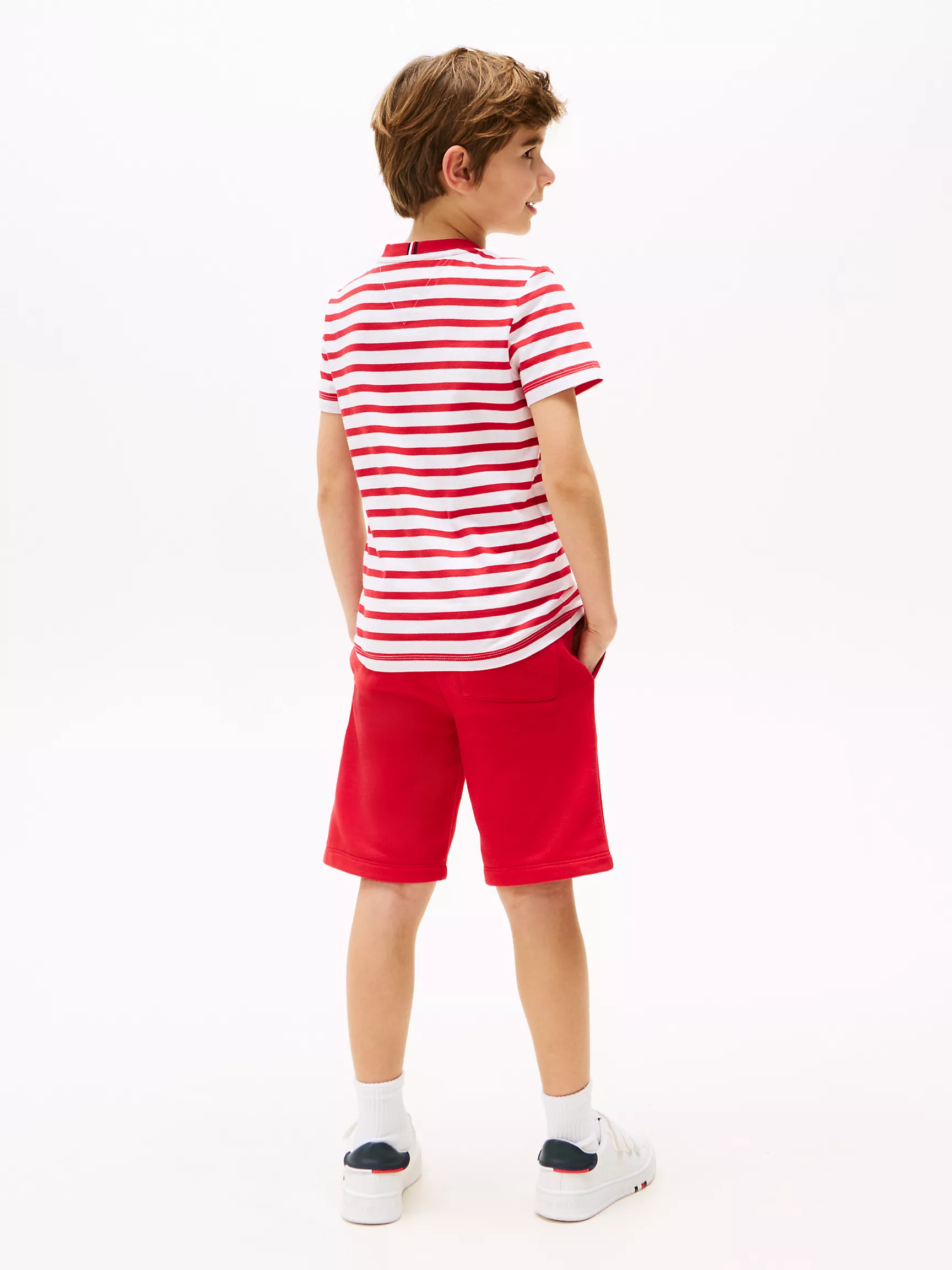 Комплект из топа и шорт для мальчика Tommy Hilfiger, Детский комплект: футболка с логотипом Tommy и шорты
