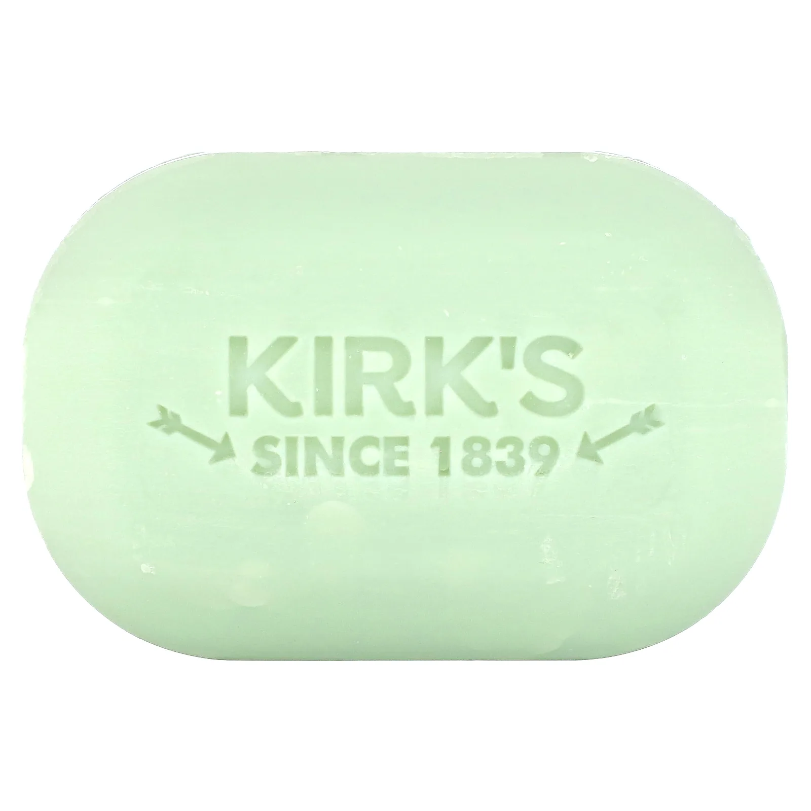 Kirk's, 100% кокосовое масло премиального качества, мягкое кастильское мыло, успокаивающее алоэ вера, 113 г (4 унции)