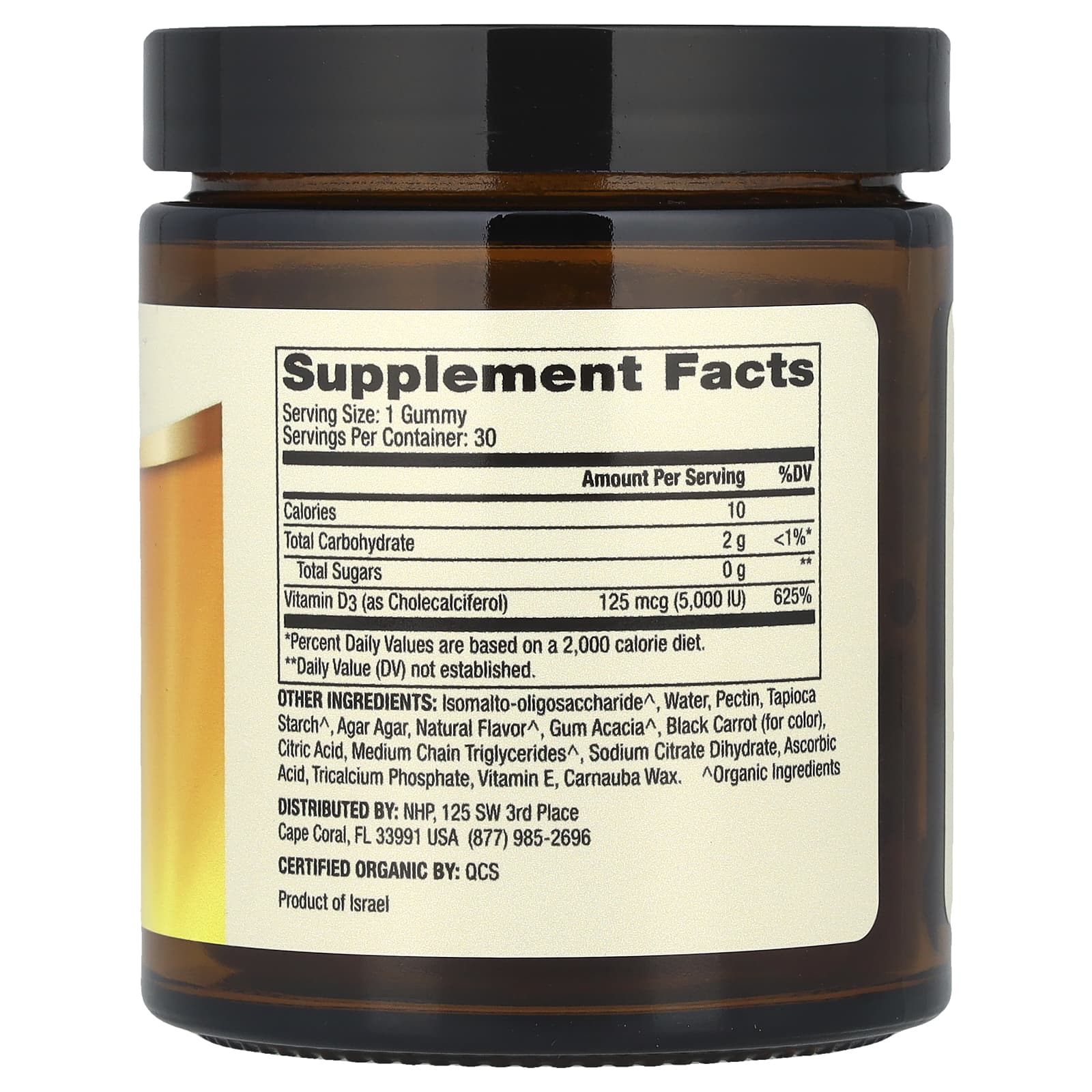 Dr. Mercola, Органический витамин D3 в жевательных таблетках, натуральная вишня, 5000 МЕ, 30 жевательных таблеток