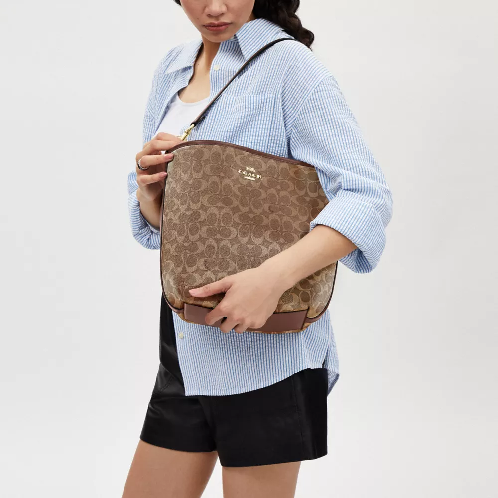 Сумка COACH City Large Bucket Bag In Signature Canvas