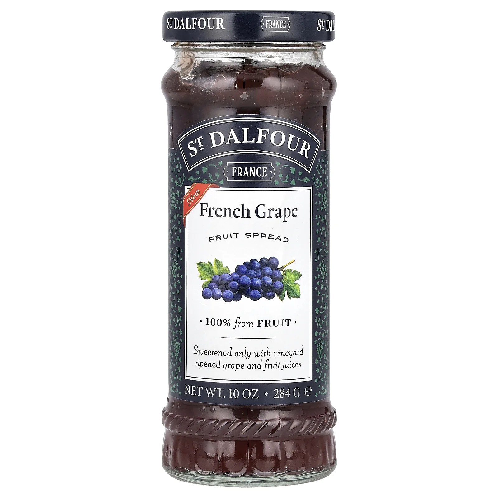 St. Dalfour, джем, французский виноград, 284 г (10 унций)