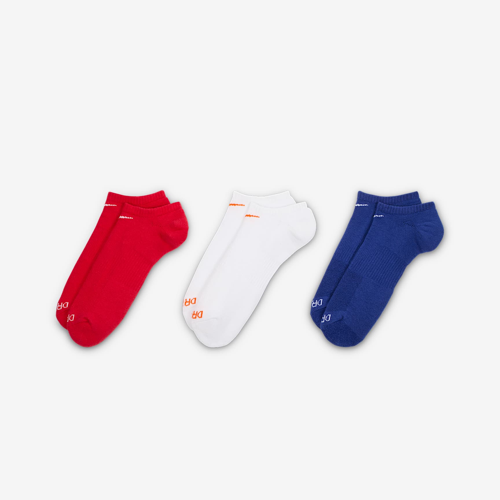 Nike Everyday Plus Cushion Training No-Show Socks (3 Pairs)