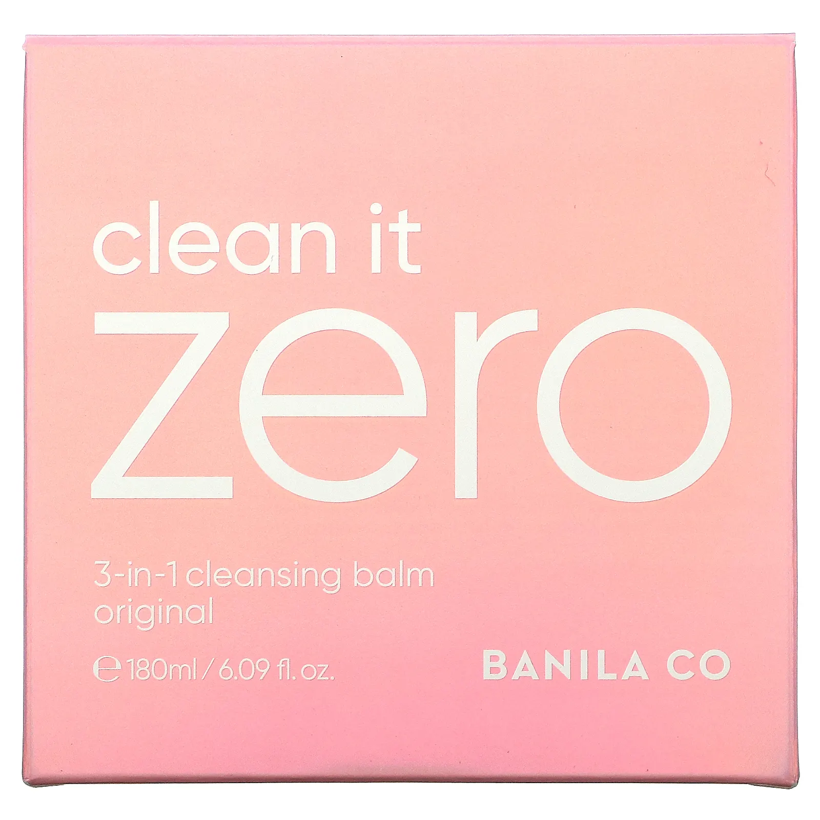 Banila Co, Clean It Zero, очищающий бальзам 3-в-1, оригинальный, 180 мл (6,09 жидк. Унции)