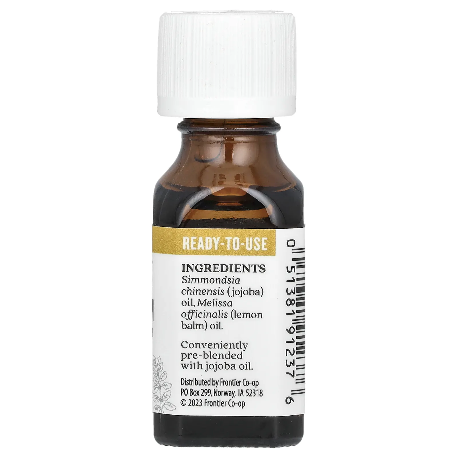 Aura Cacia, Чистое эфирное масло в масле жожоба, мелисса, 15 мл (0,5 жидк. Унции)