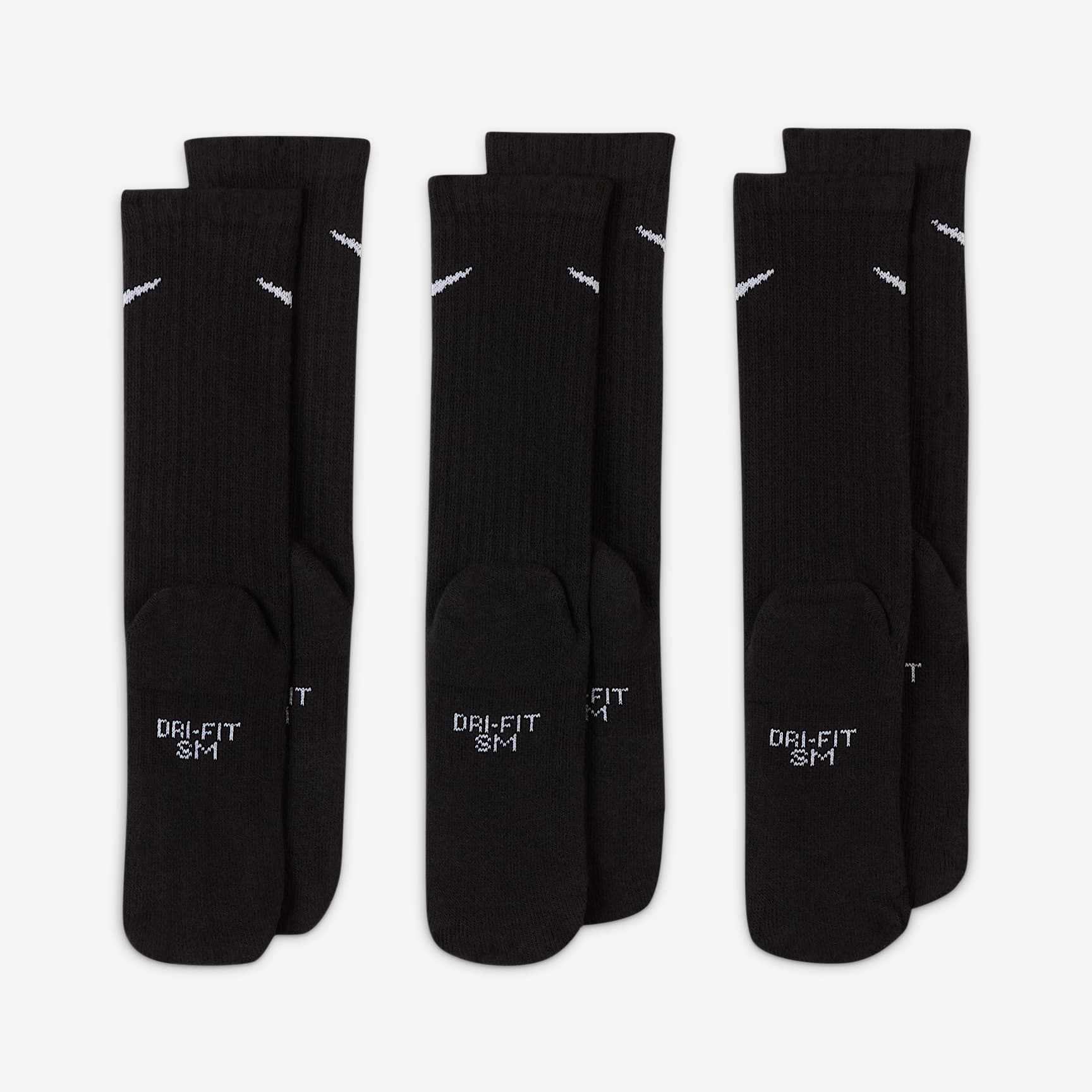 Nike Everyday Kids' Cushioned Crew Socks (3 Pairs)