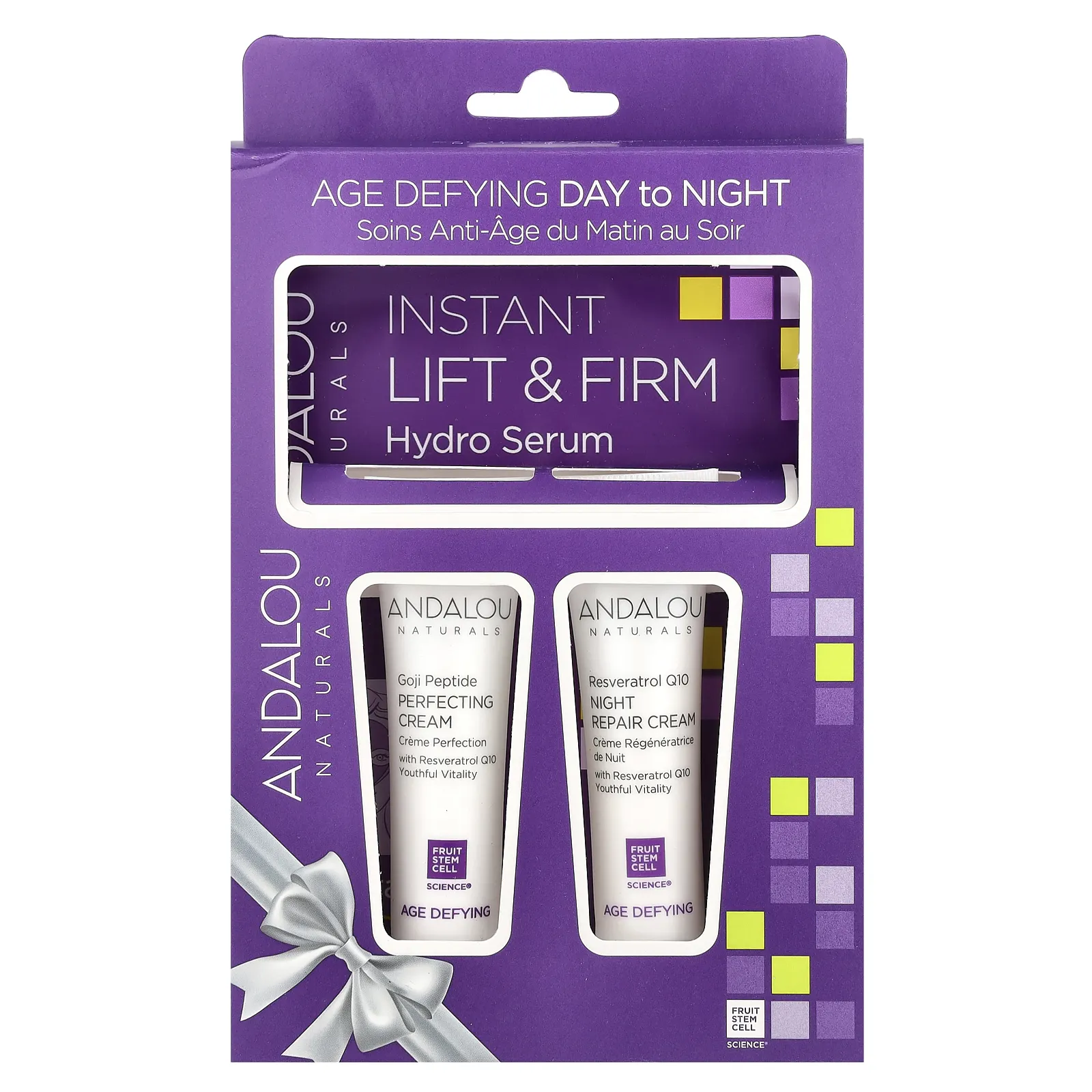 Andalou Naturals, Age Defying Day To Night, набор из 3 предметов