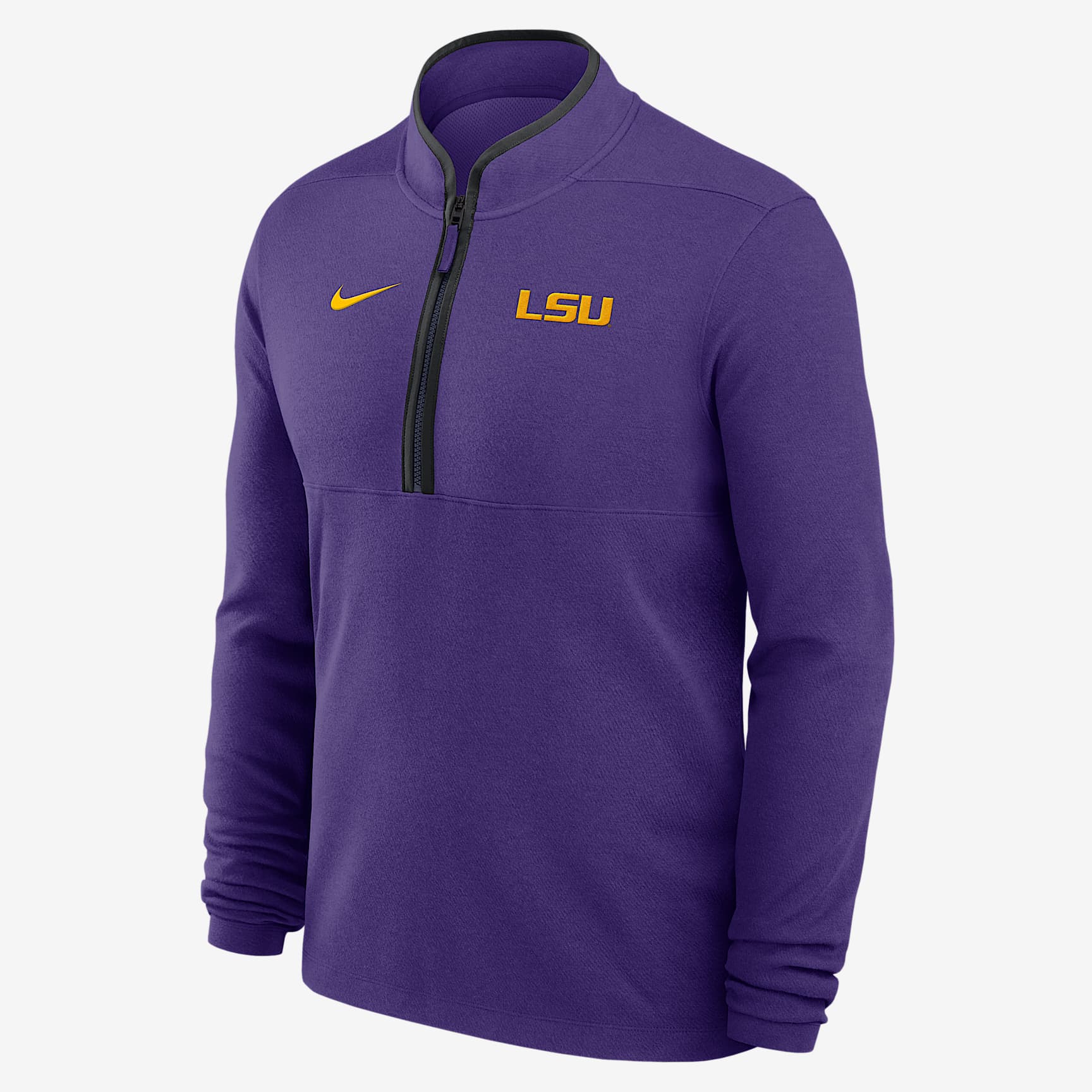 LSU Tigers Victory Men's Nike Dri-FIT College 1/2-Zip Long-Sleeve Top