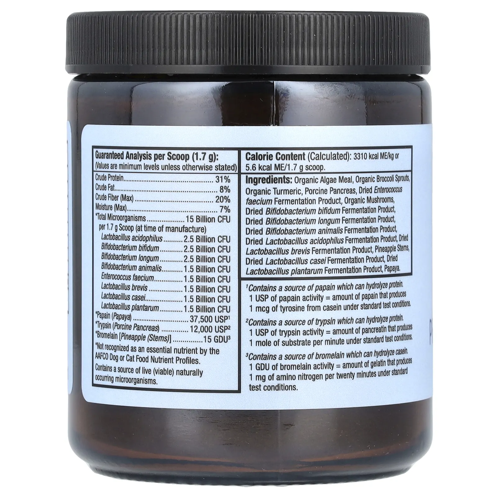 Dr. Mercola, Bark & Whiskers, пробиотики и ферменты, для собак и кошек, 102 г (3,59 унции)