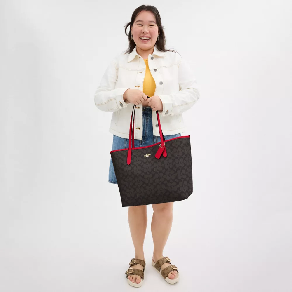 Сумка COACH City Tote Bag In Signature Canvas