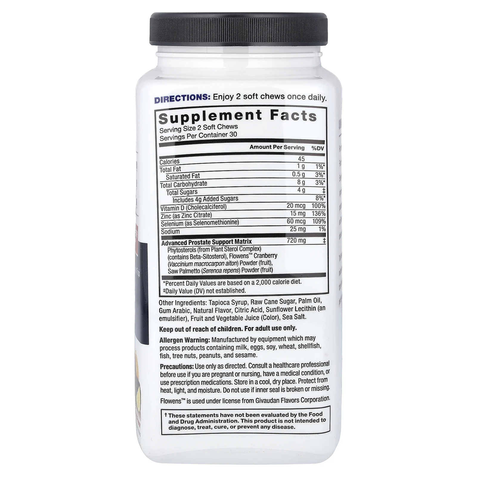 Force Factor, Prostate, фруктовый пунш, 60 жевательных таблеток