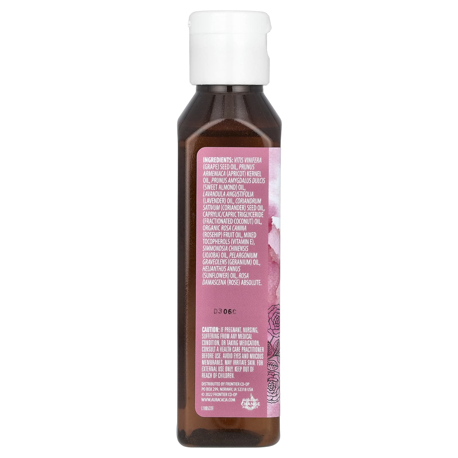 Aura Cacia, Масло для тела, герань и роза, 118 мл (4 жидк. Унции)