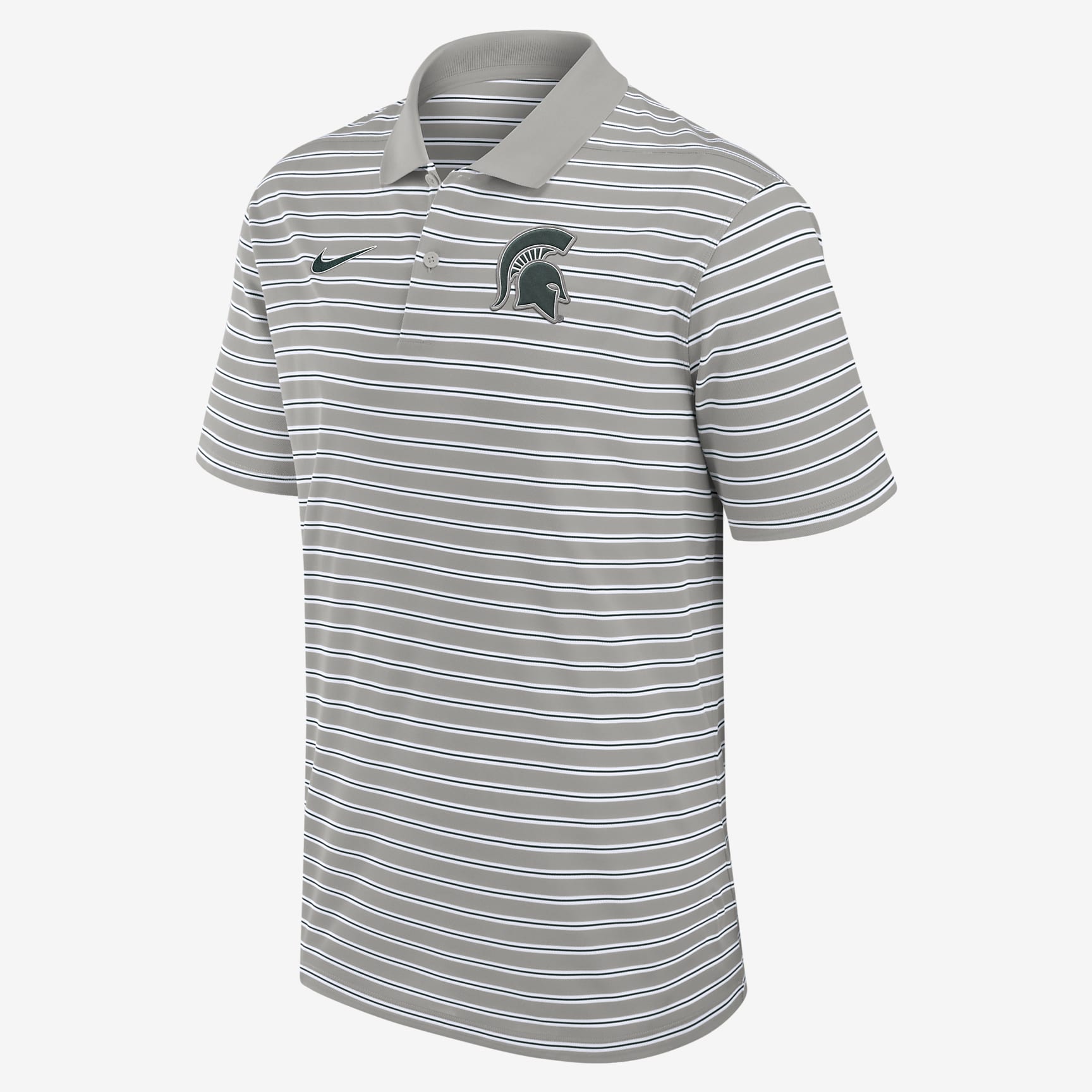 Michigan State Spartans Primetime Victory Striped Men's Nike Dri-FIT College Polo
