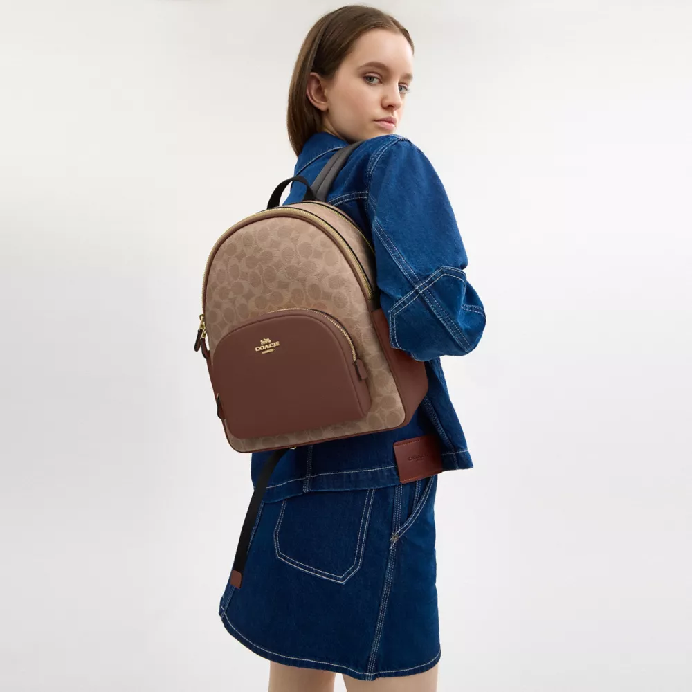 Рюкзак COACH Court Backpack In Signature Canvas