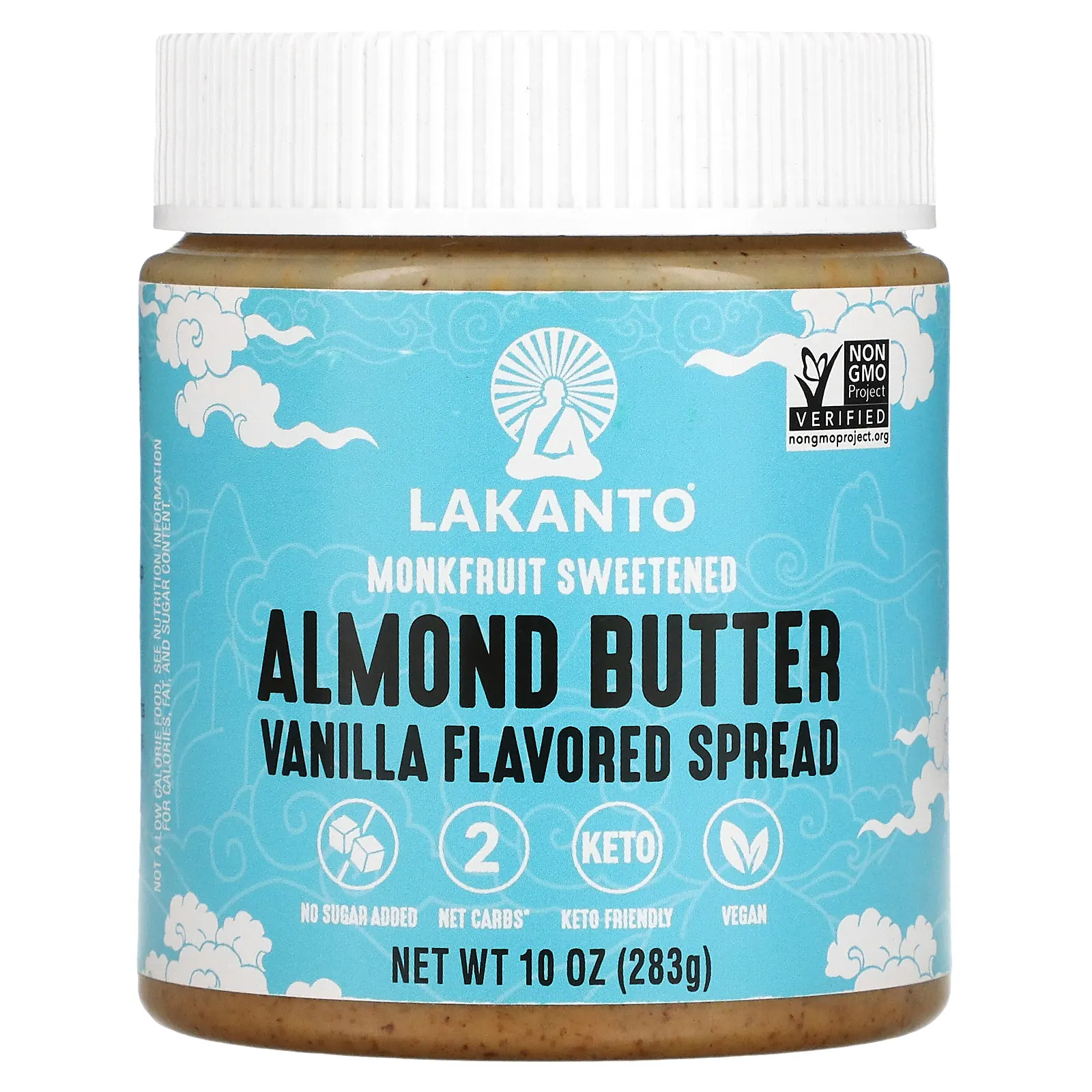 Lakanto, миндальная паста, со вкусом ванили, 283 г (10 унций)
