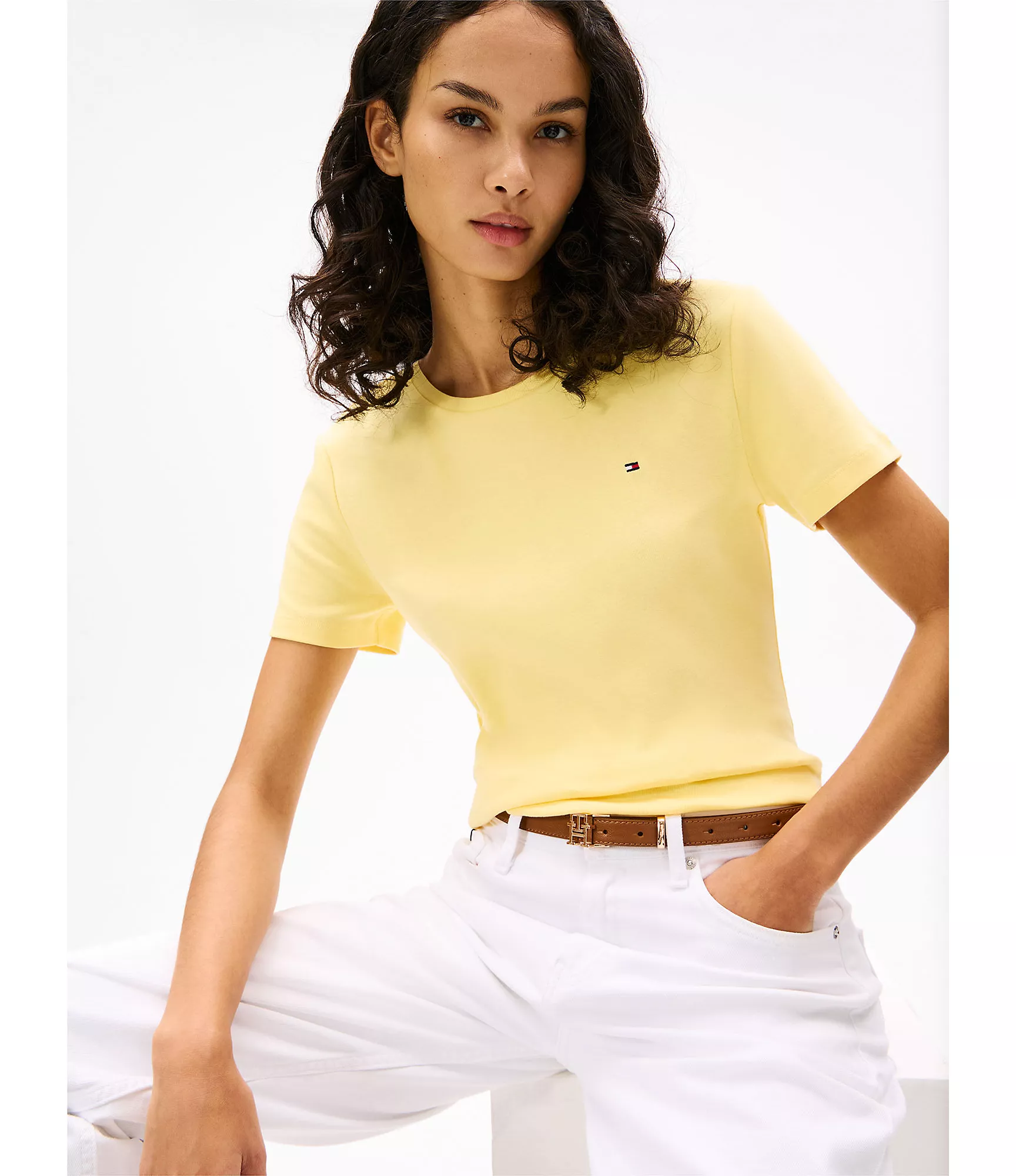 Женская футболка Tommy Hilfiger, Любимая футболка с круглым вырезом