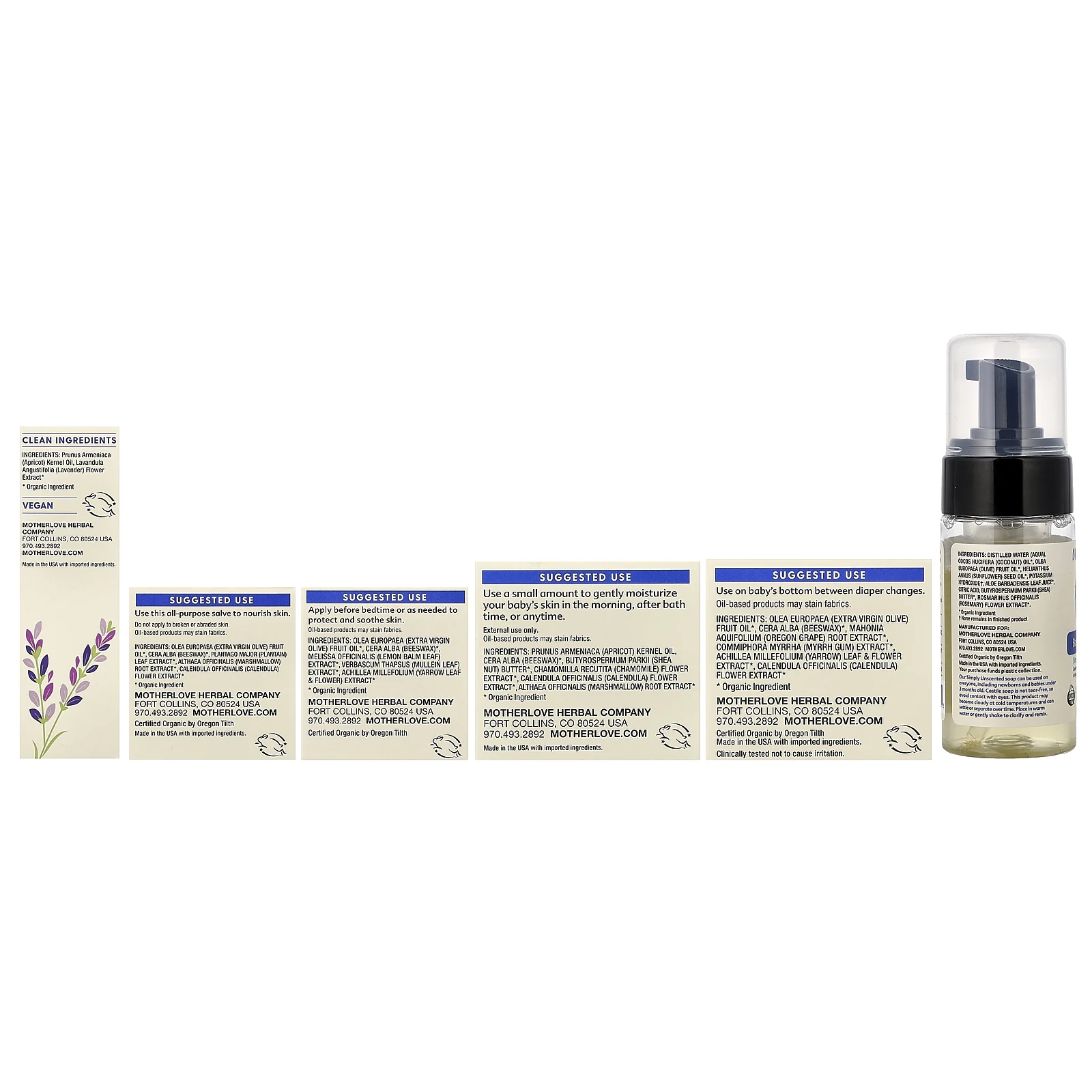 Motherlove, Baby Care Box, набор из 6 предметов