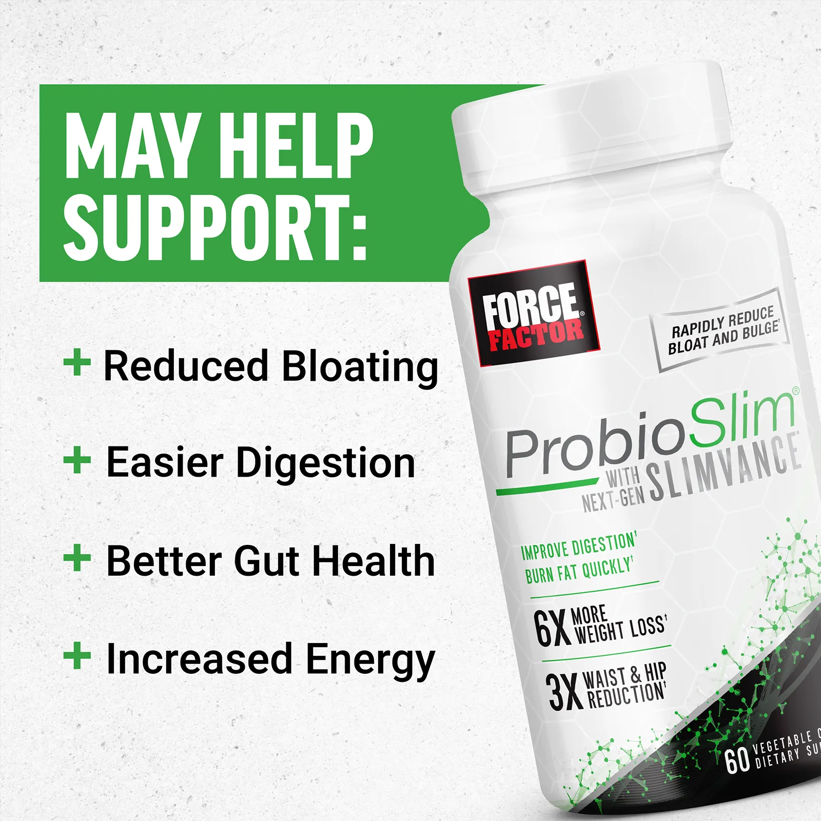 Force Factor, ProbioSlim + Next-Gen SLIMVANCE, 60 капсул