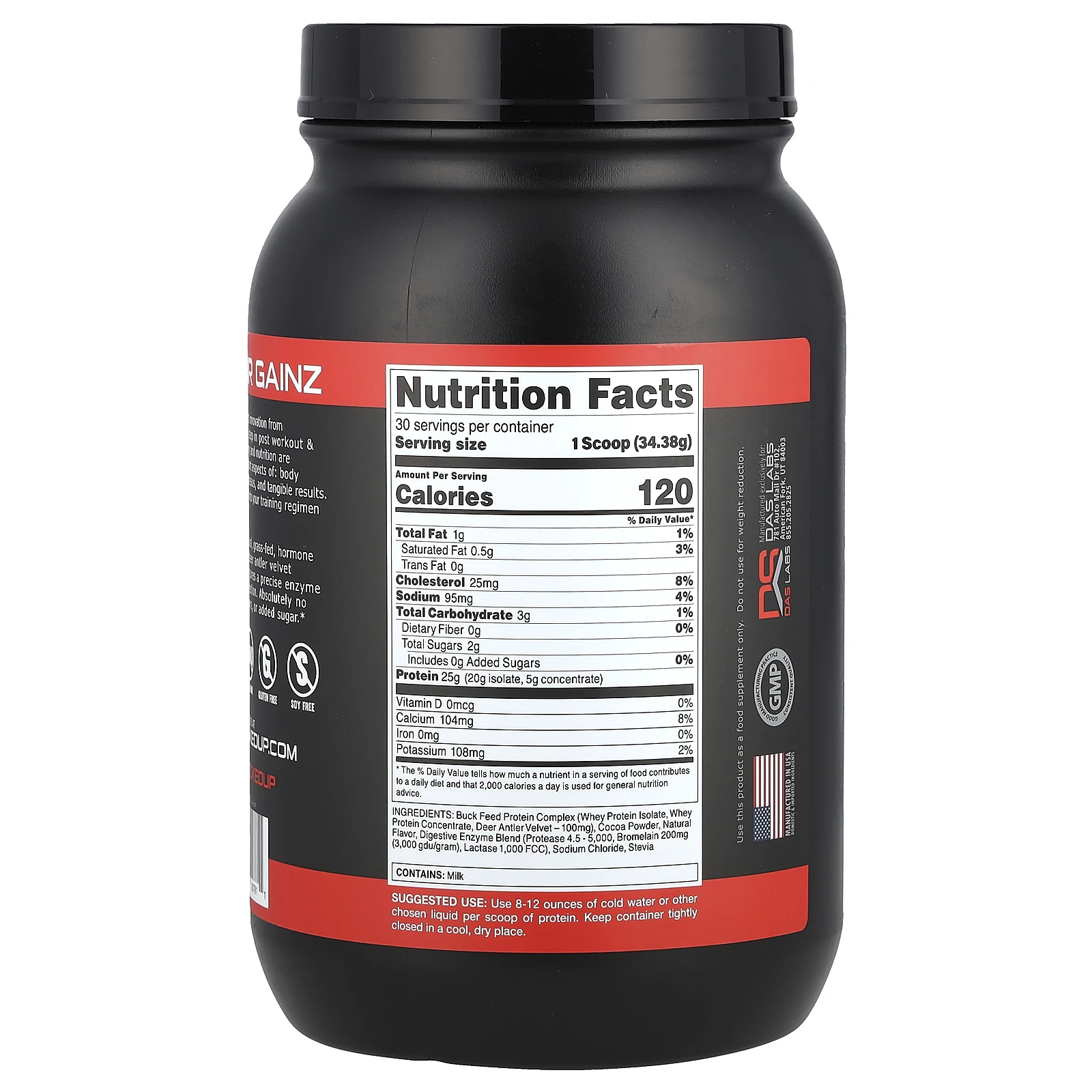 Bucked Up, Buck Feed ™, протеин, шоколад, 1031 г (36,37 унции)