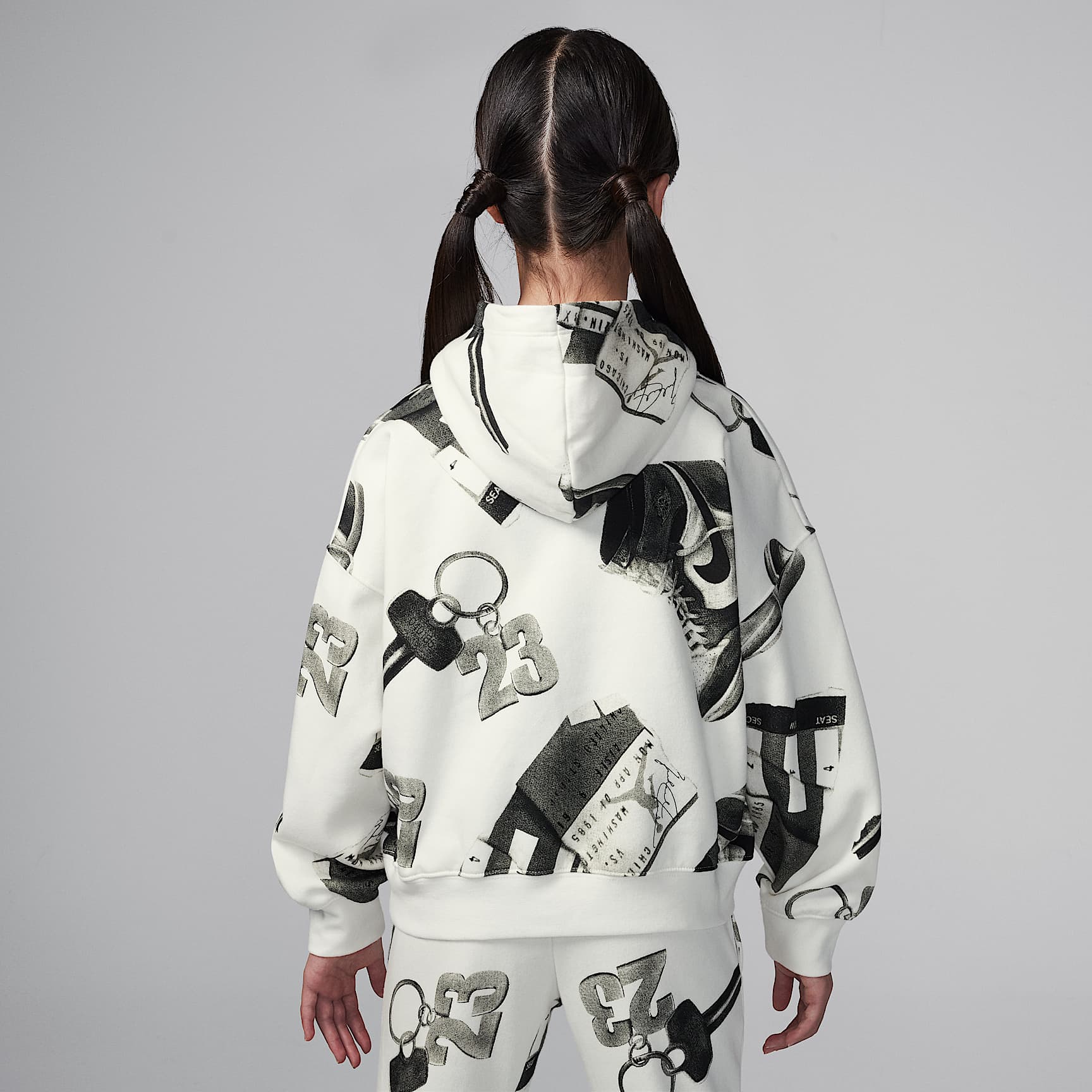 Jordan Brooklyn Fleece Big Kids' Printed Pullover Hoodie