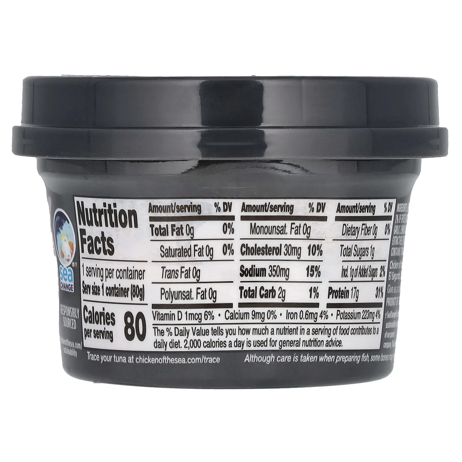 Chicken of the Sea, Infusions, дикий тунец, измельченный черный перец, 80 г (2,8 унции)