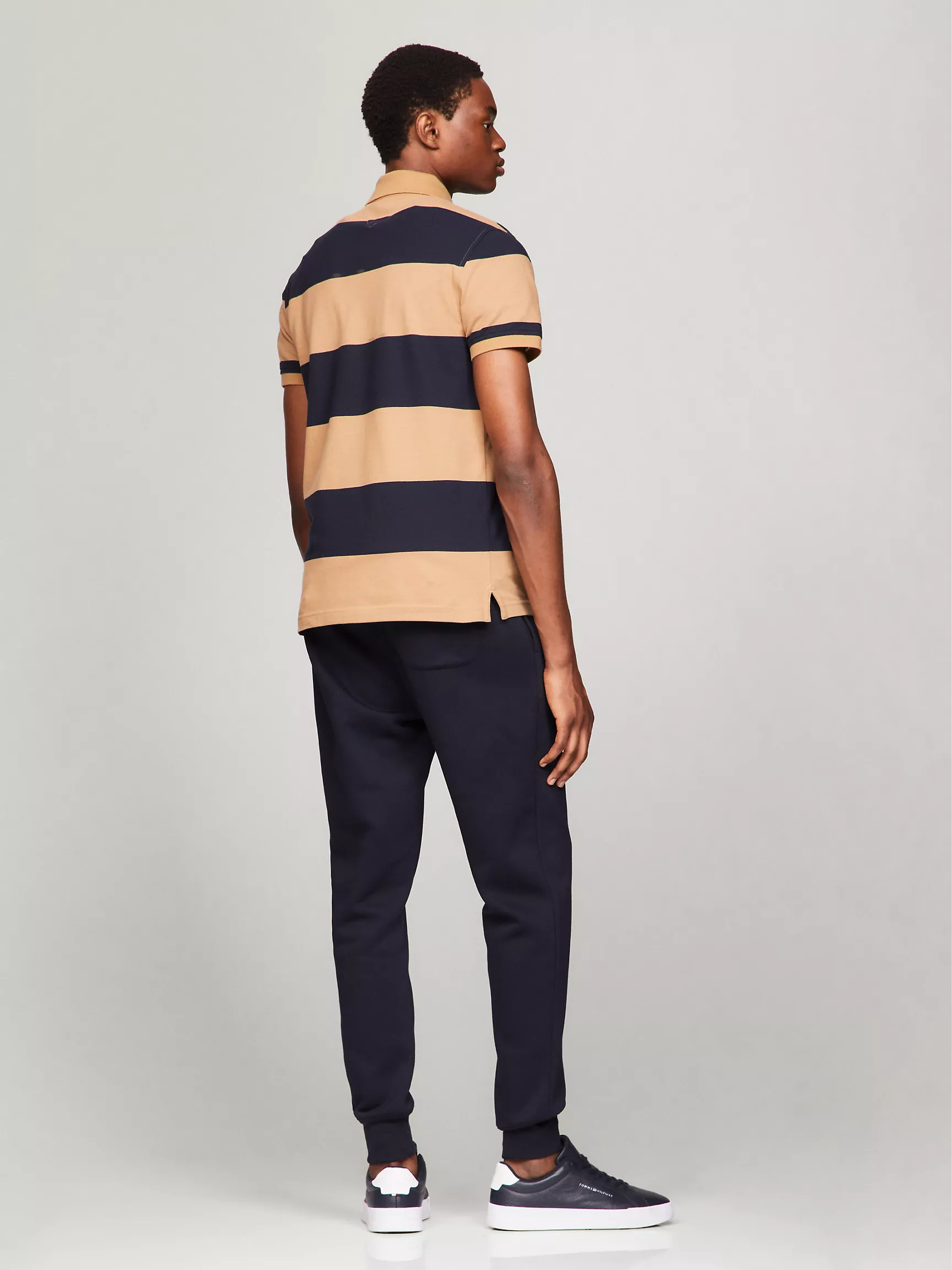 Мужское поло Tommy Hilfiger, Приталенное поло в регбийную полоску