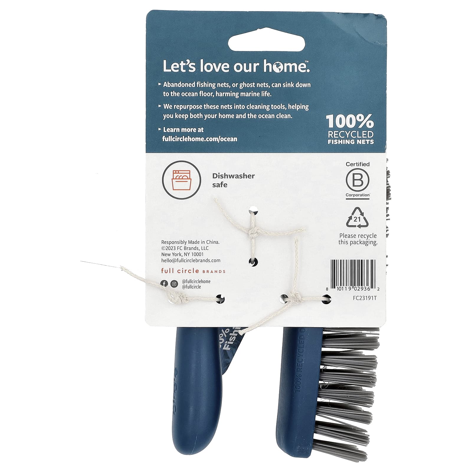 Full Circle, Clean Ocean, щетка-скраб, 1 шт.