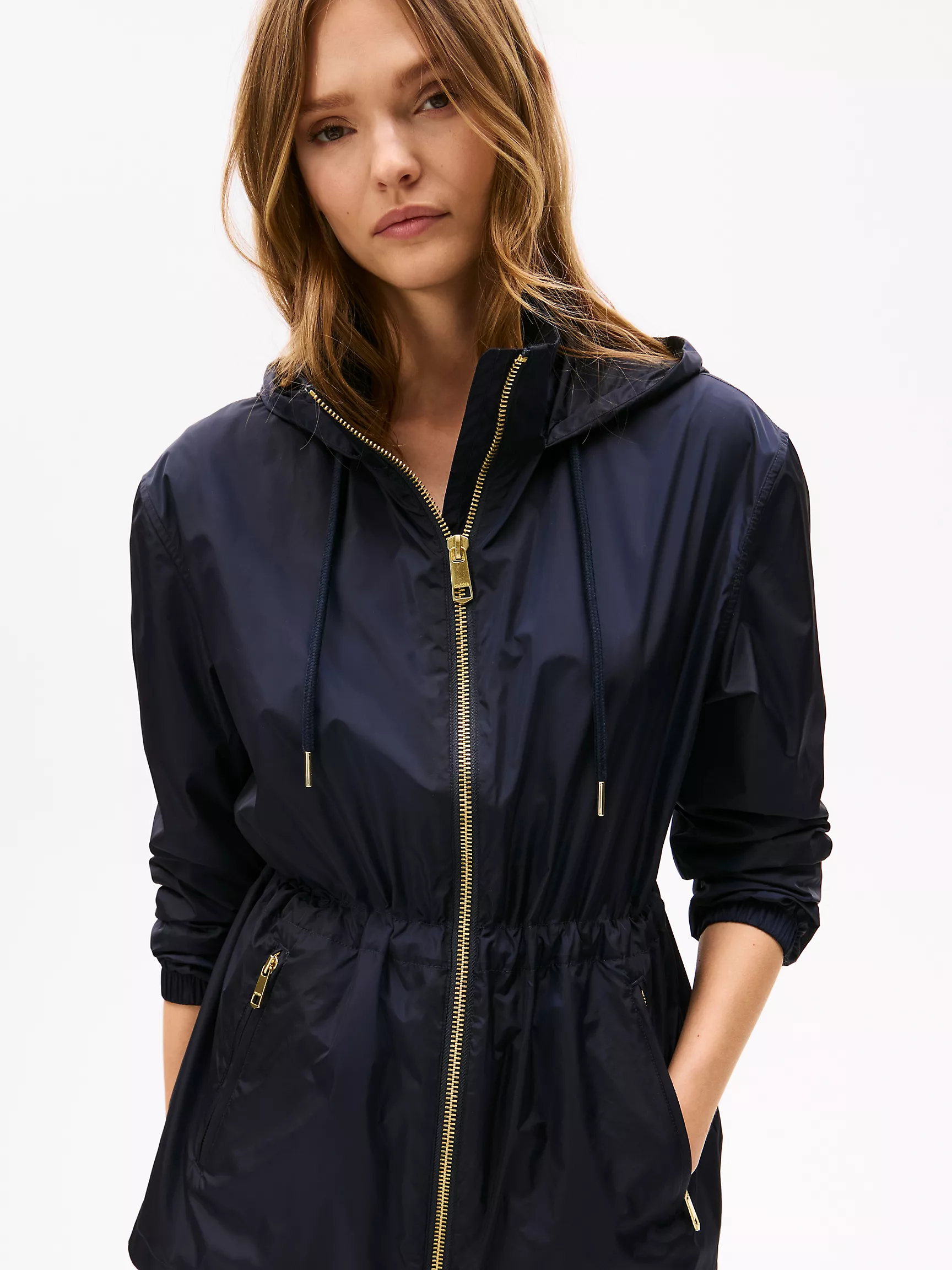 Женская куртка Tommy Hilfiger, Ветровка с капюшоном и водоотталкивающим покрытием