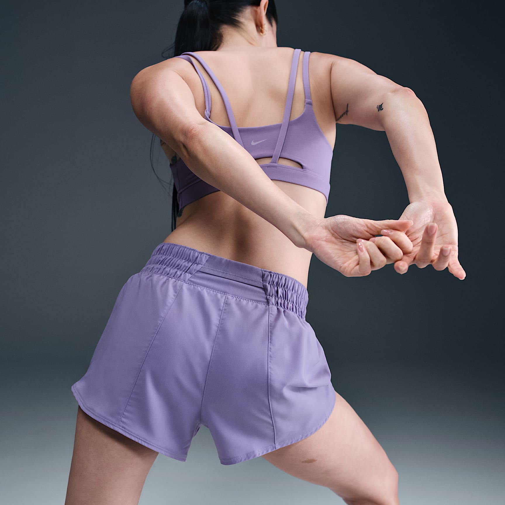 Nike One Women's Dri-FIT Mid-Rise 3" Brief-Lined Shorts