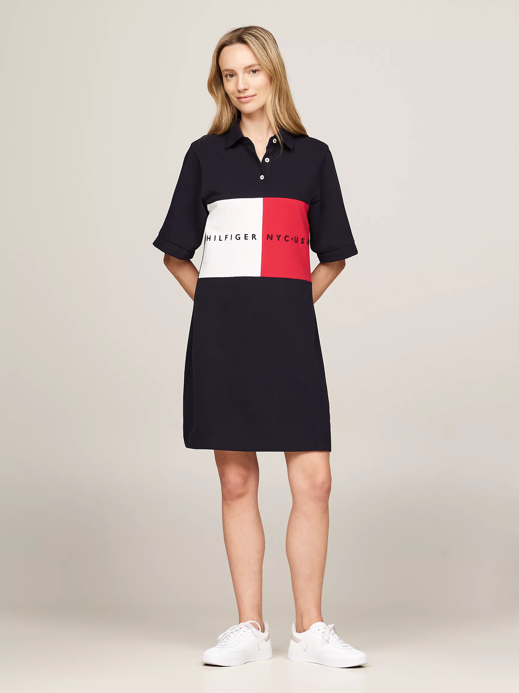 Женское платье Tommy Hilfiger, Поло-платье Hilfiger Team в стиле регби