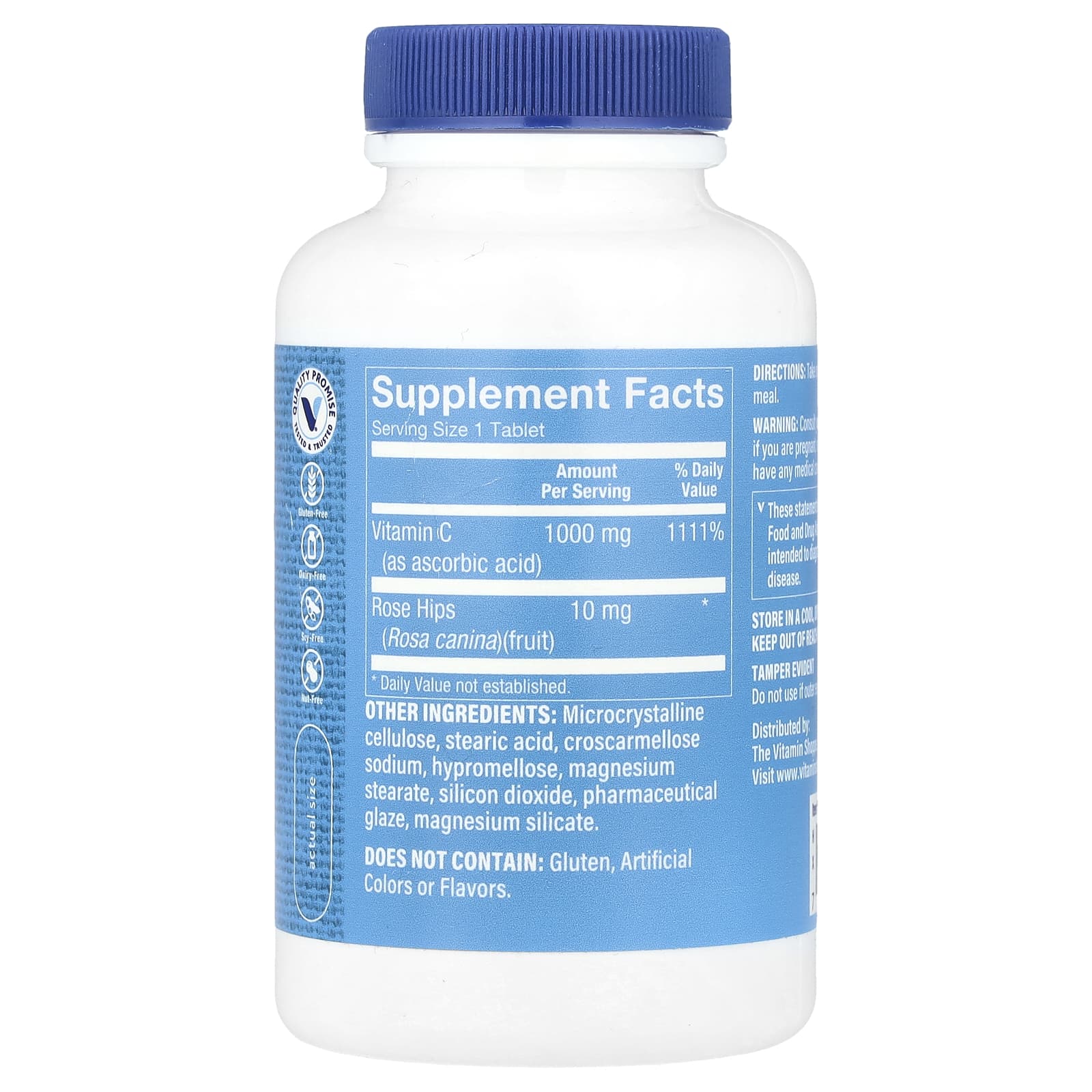 The Vitamin Shoppe, Витамин C с шиповником, 100 таблеток