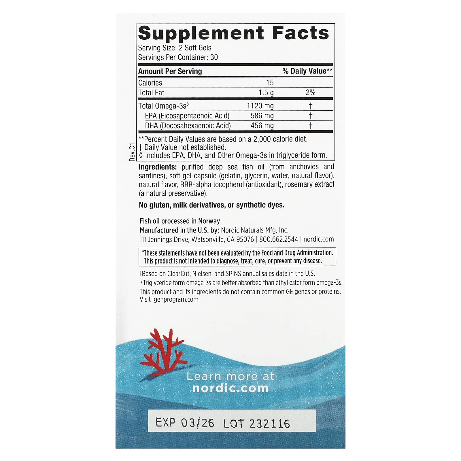 Nordic Naturals, Teen, Ultimate Omega 2X, для подростков от 12 лет, со вкусом клубники, 60 миникапсул