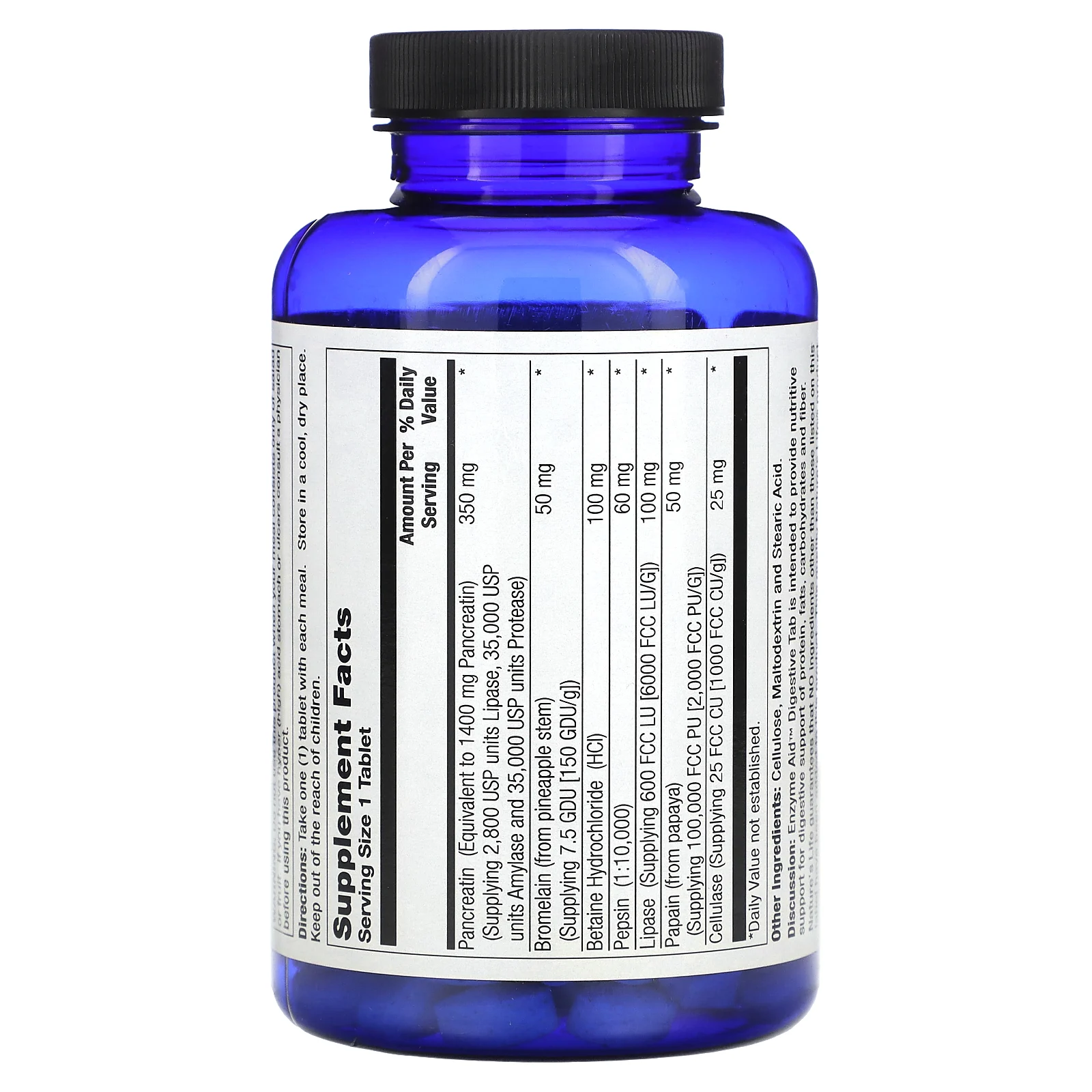 Nature's Life, Enzyme Aid, для улучшения пищеварения, 250 таблеток